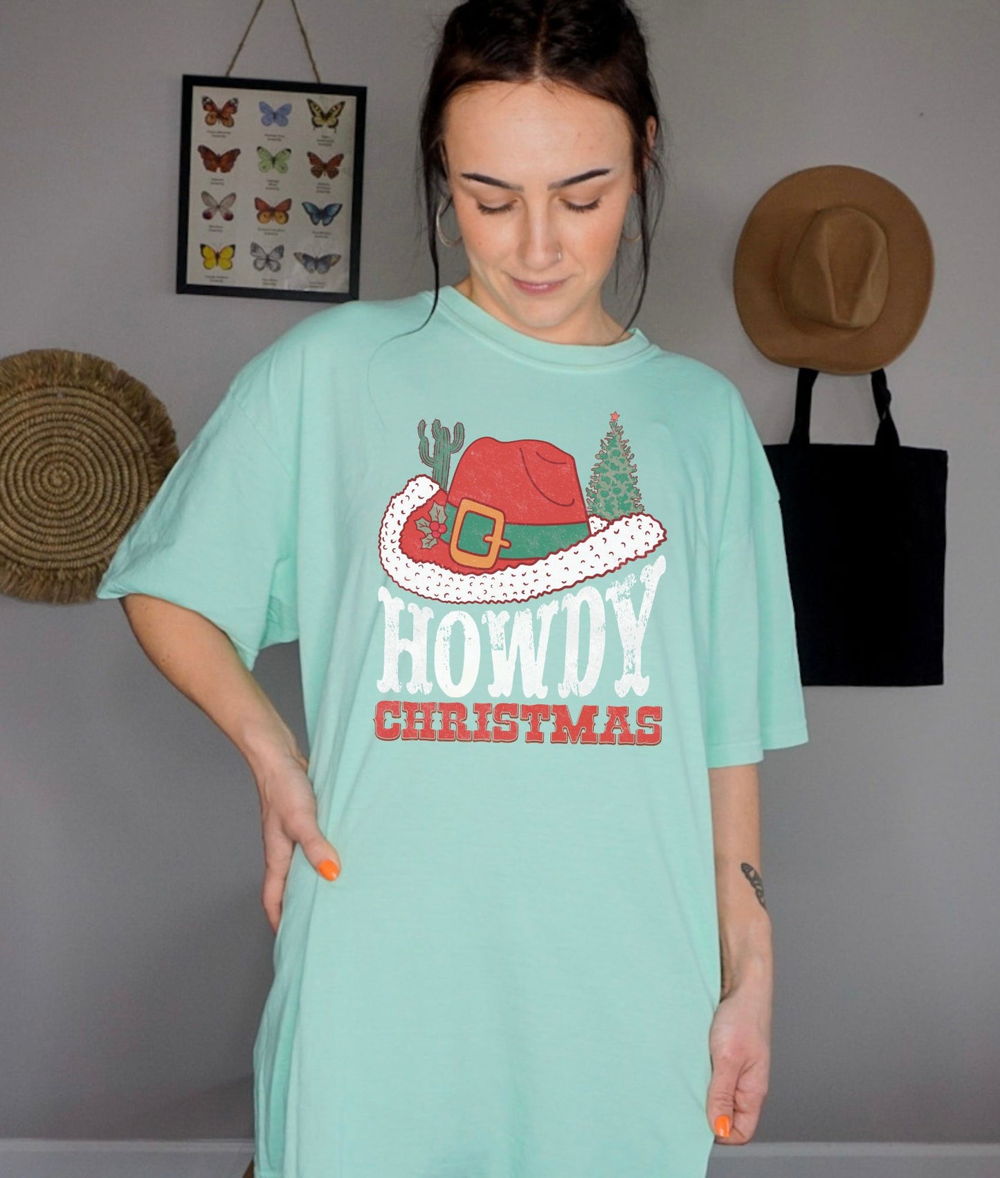 Howdy Christmas Santa Tee