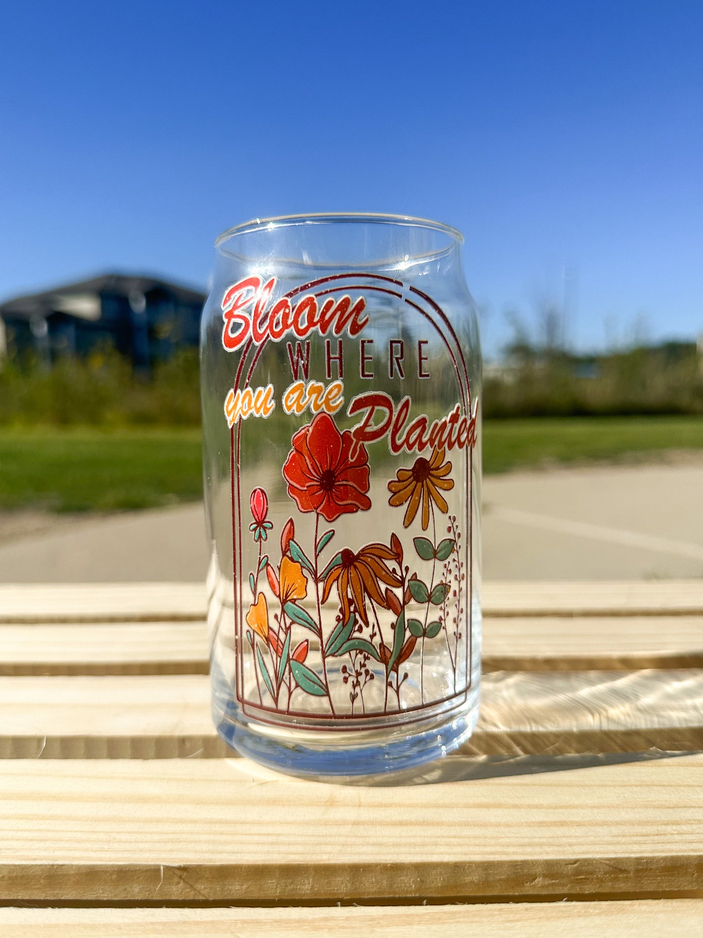 Bloom Glass Can Cup