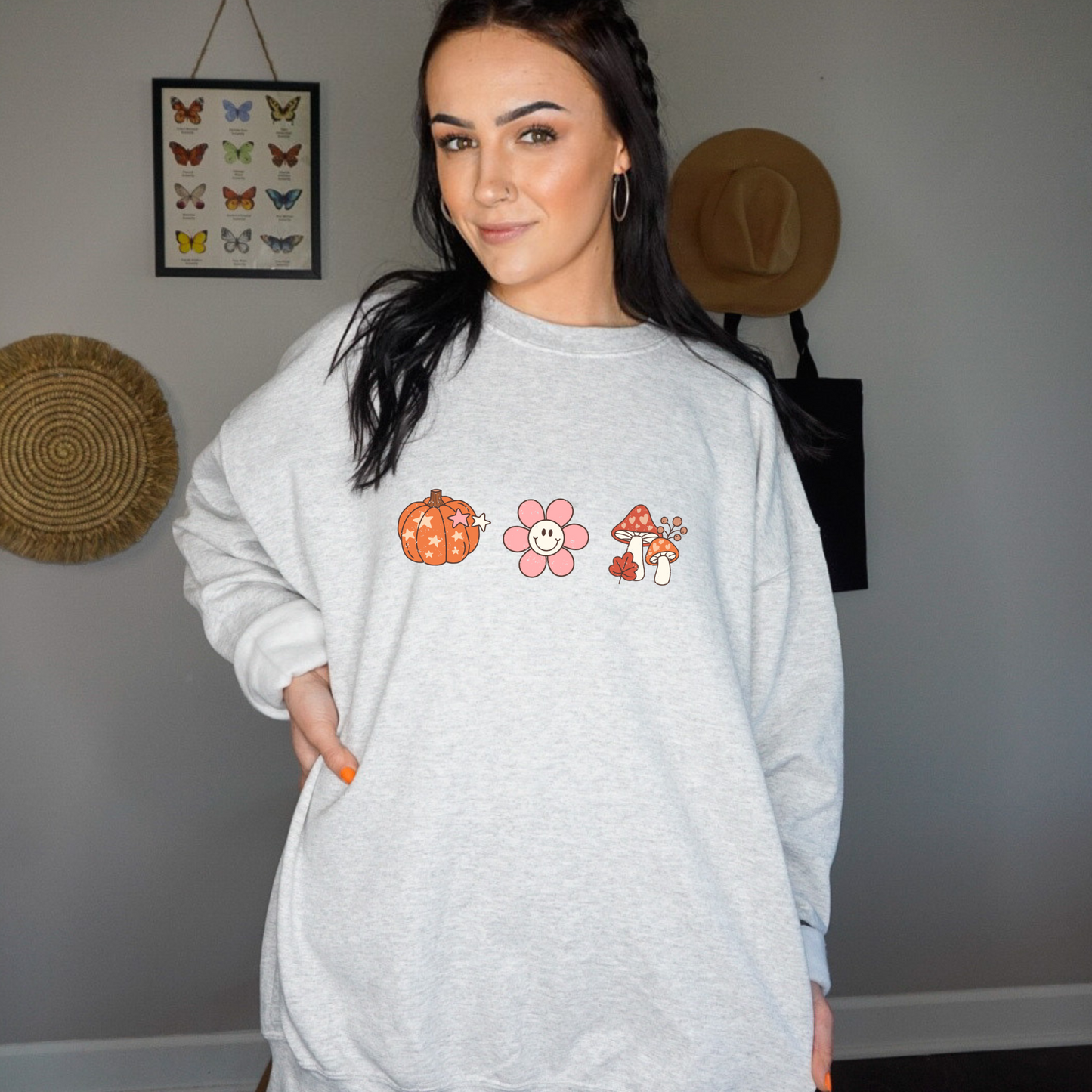 I Love Fall Most Of All Crewneck