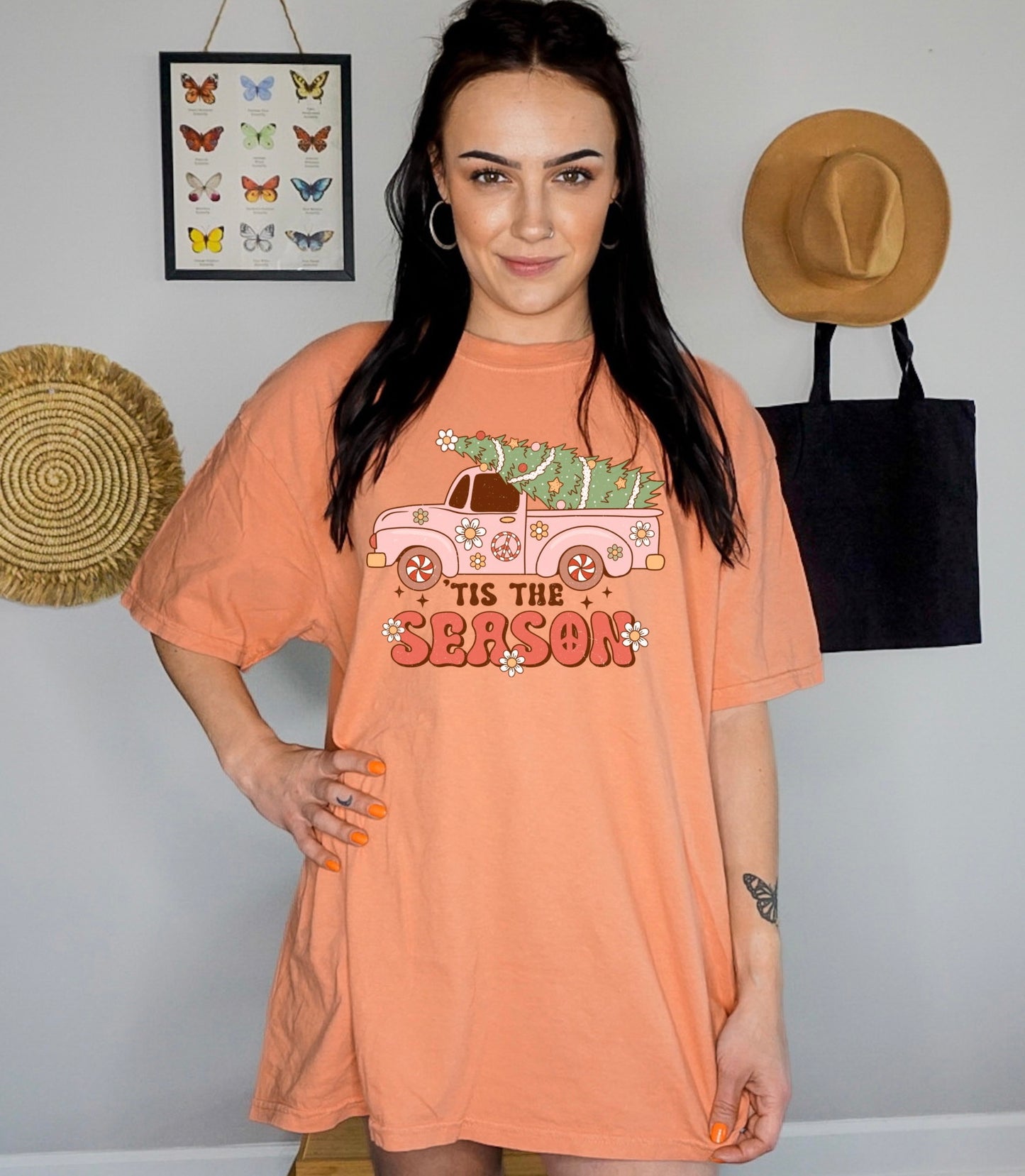 Tis’ The Season Groovy Tee