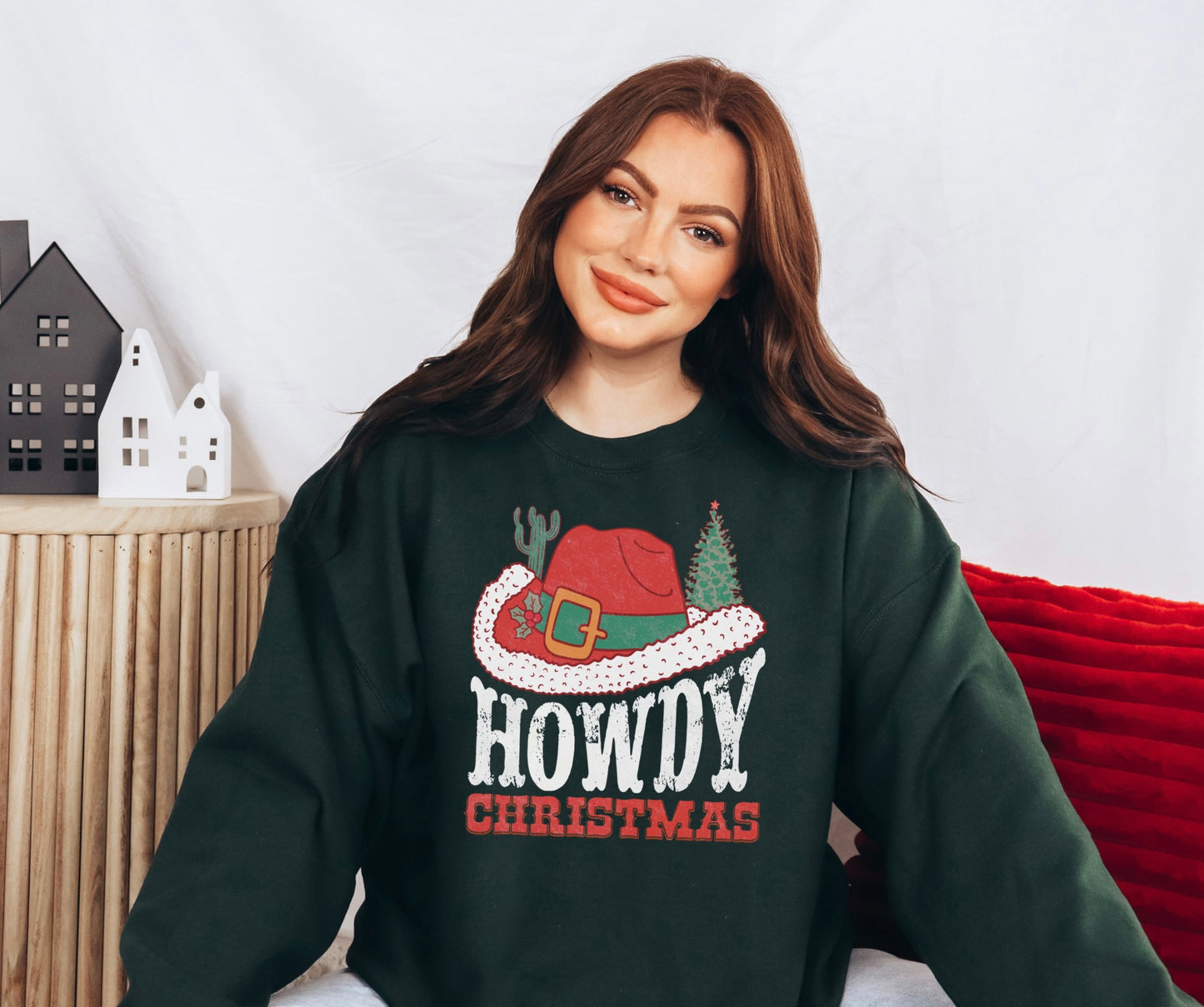 Howdy Christmas Santa Crewneck