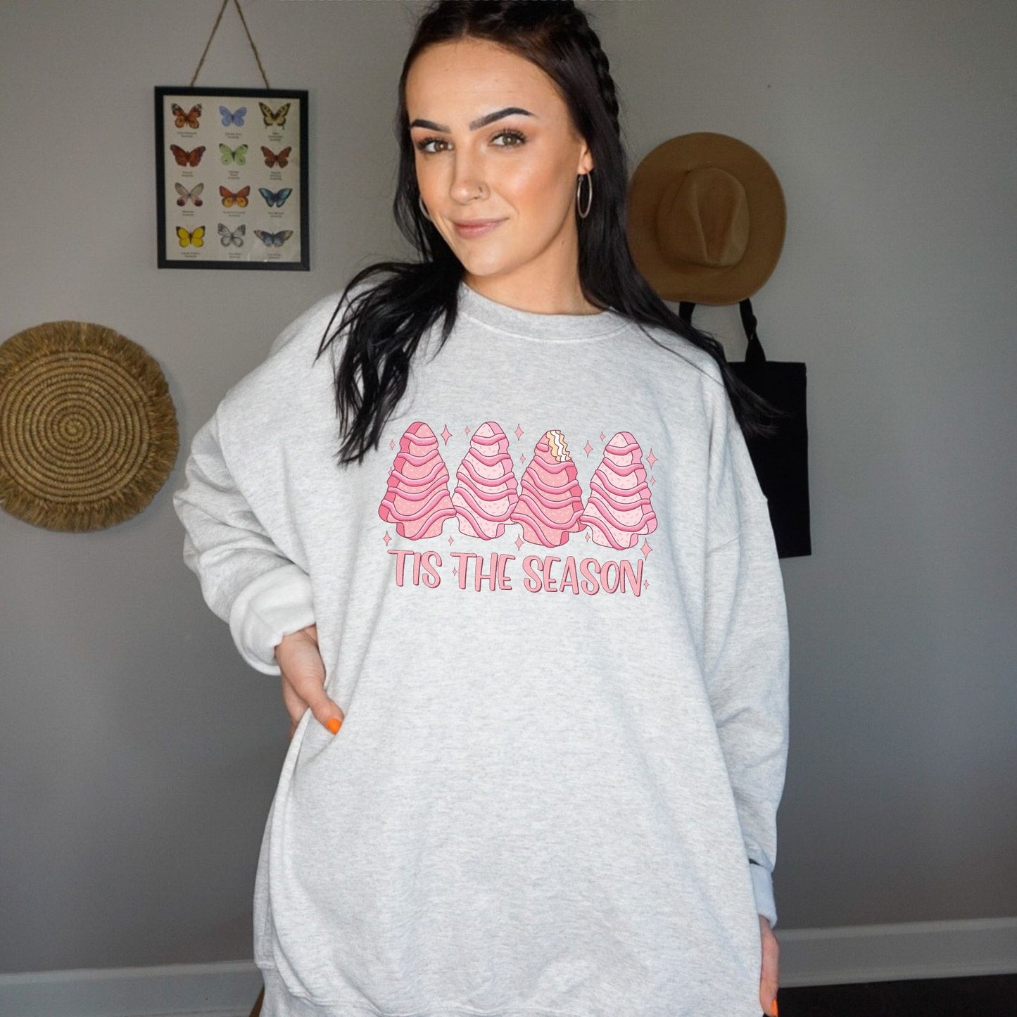 Pink Tis’ The Season Crewneck