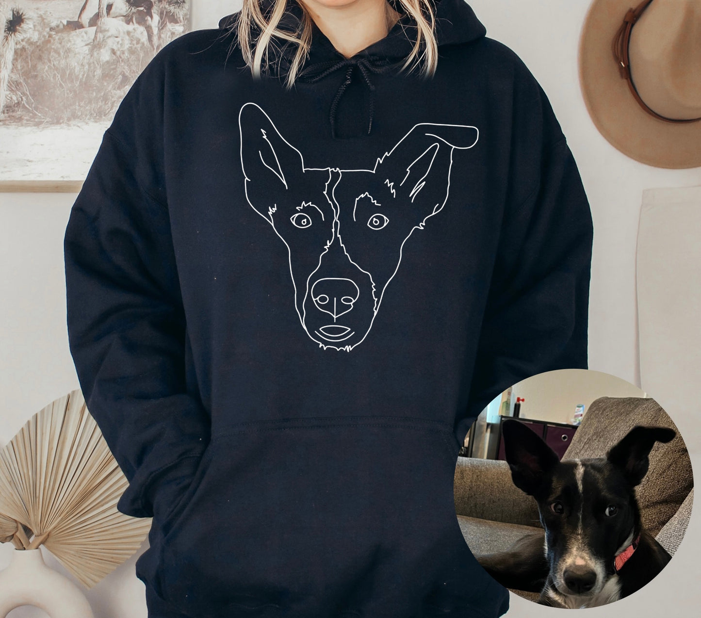 Custom Pet Portrait Hoodie