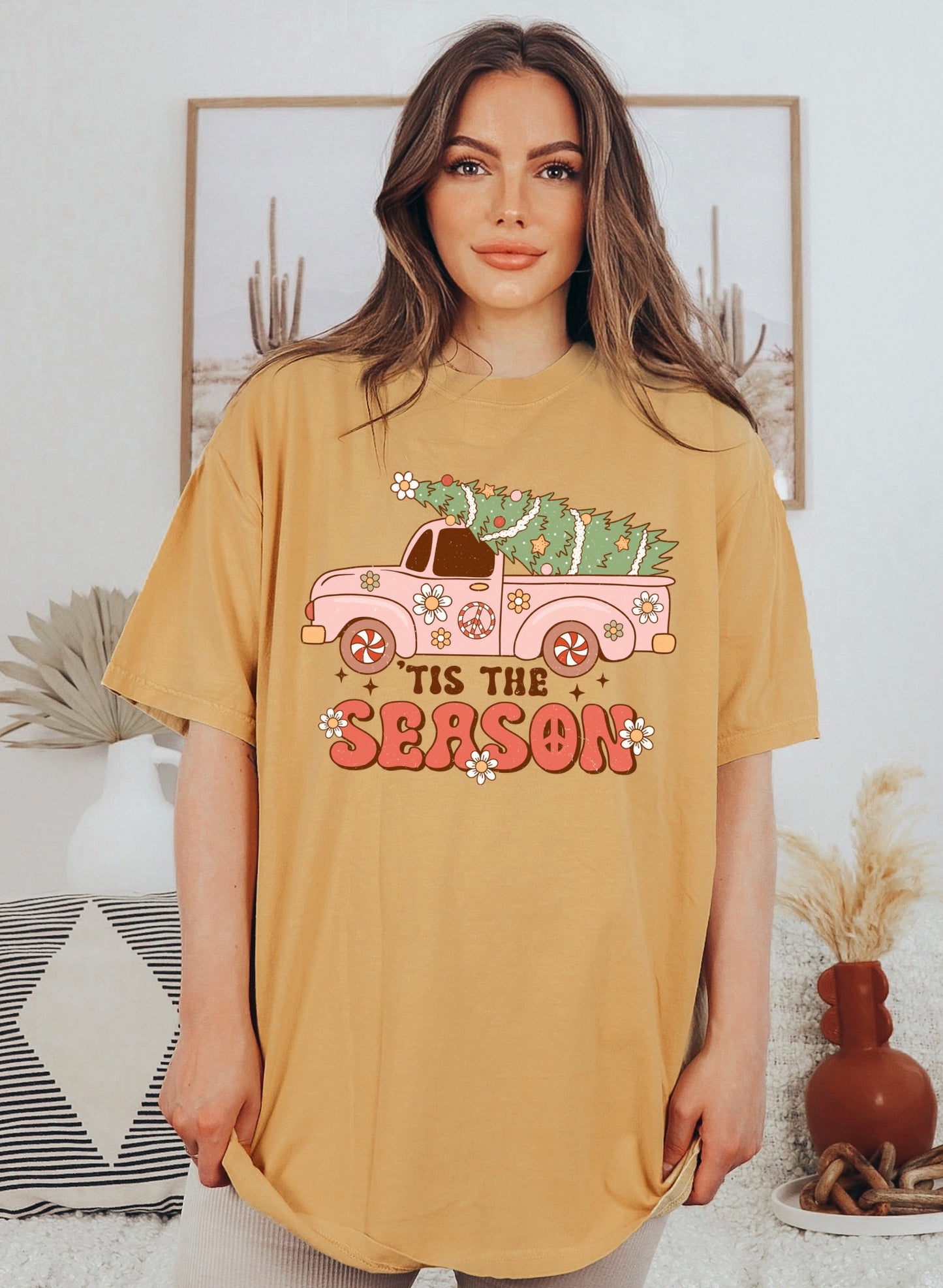 Tis’ The Season Groovy Tee