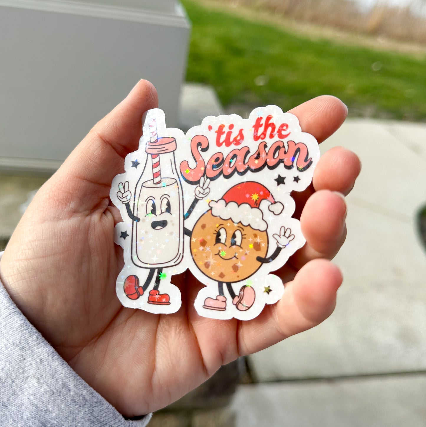 ‘Tis The Season Milk & Cookie Sticker