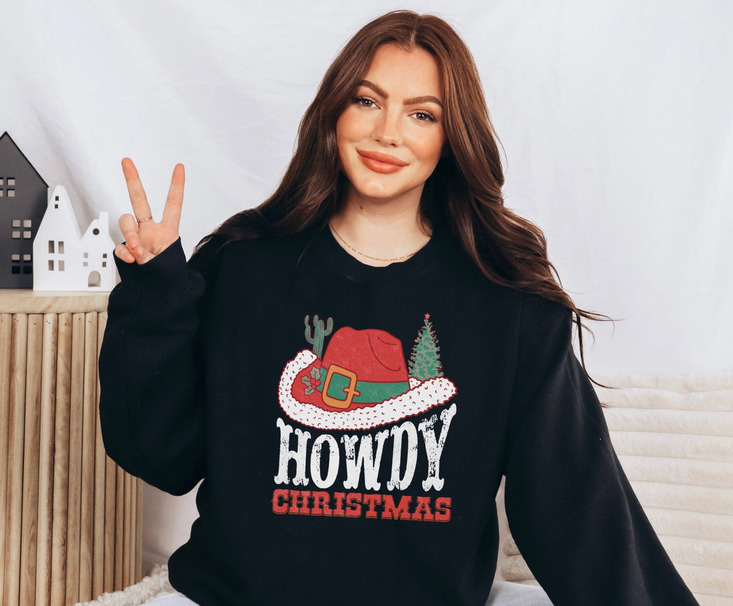 Howdy Christmas Santa Crewneck