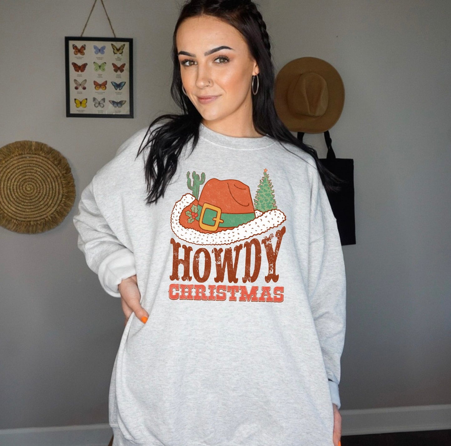 Howdy Christmas Santa Crewneck