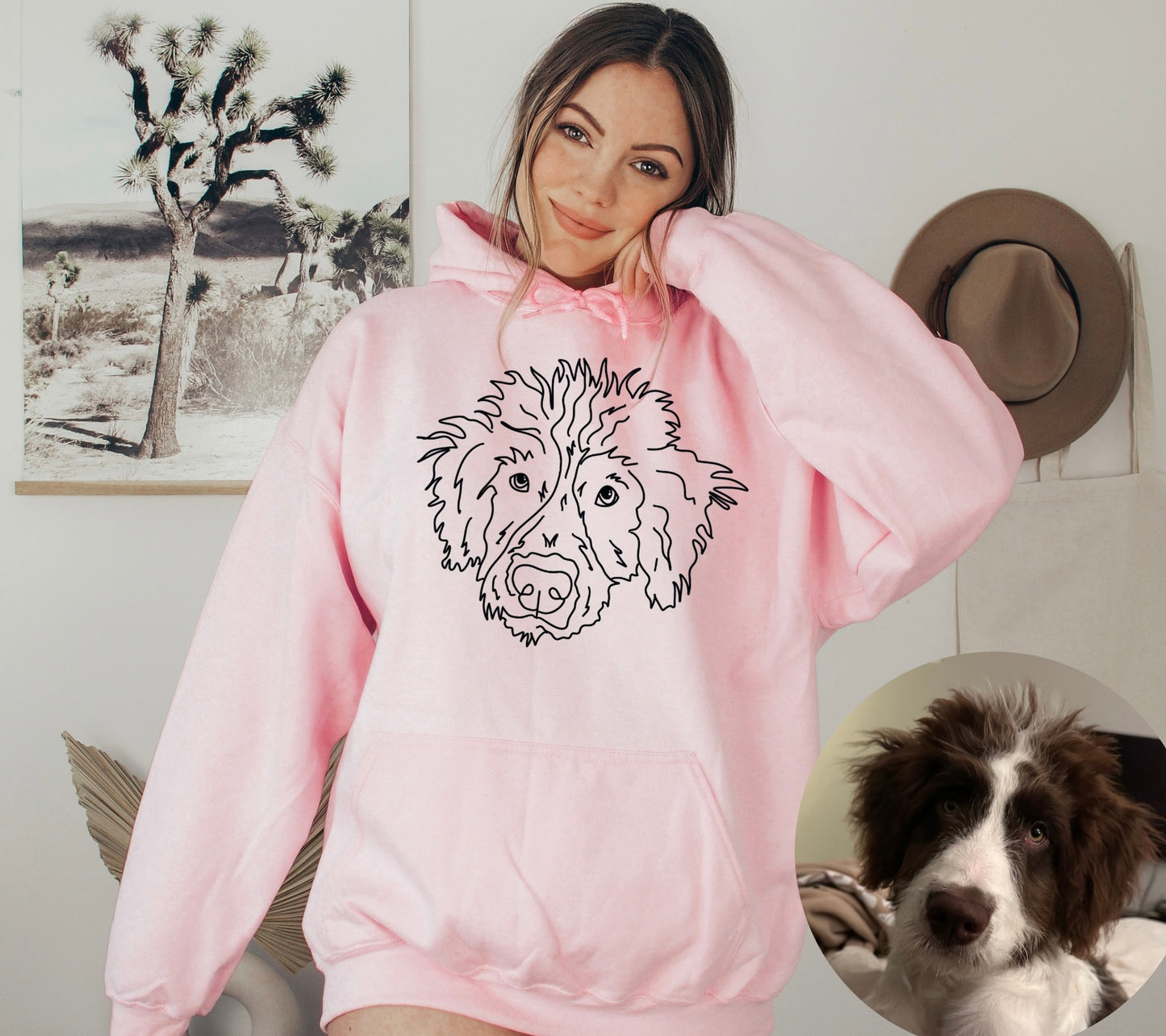 Custom Pet Portrait Hoodie