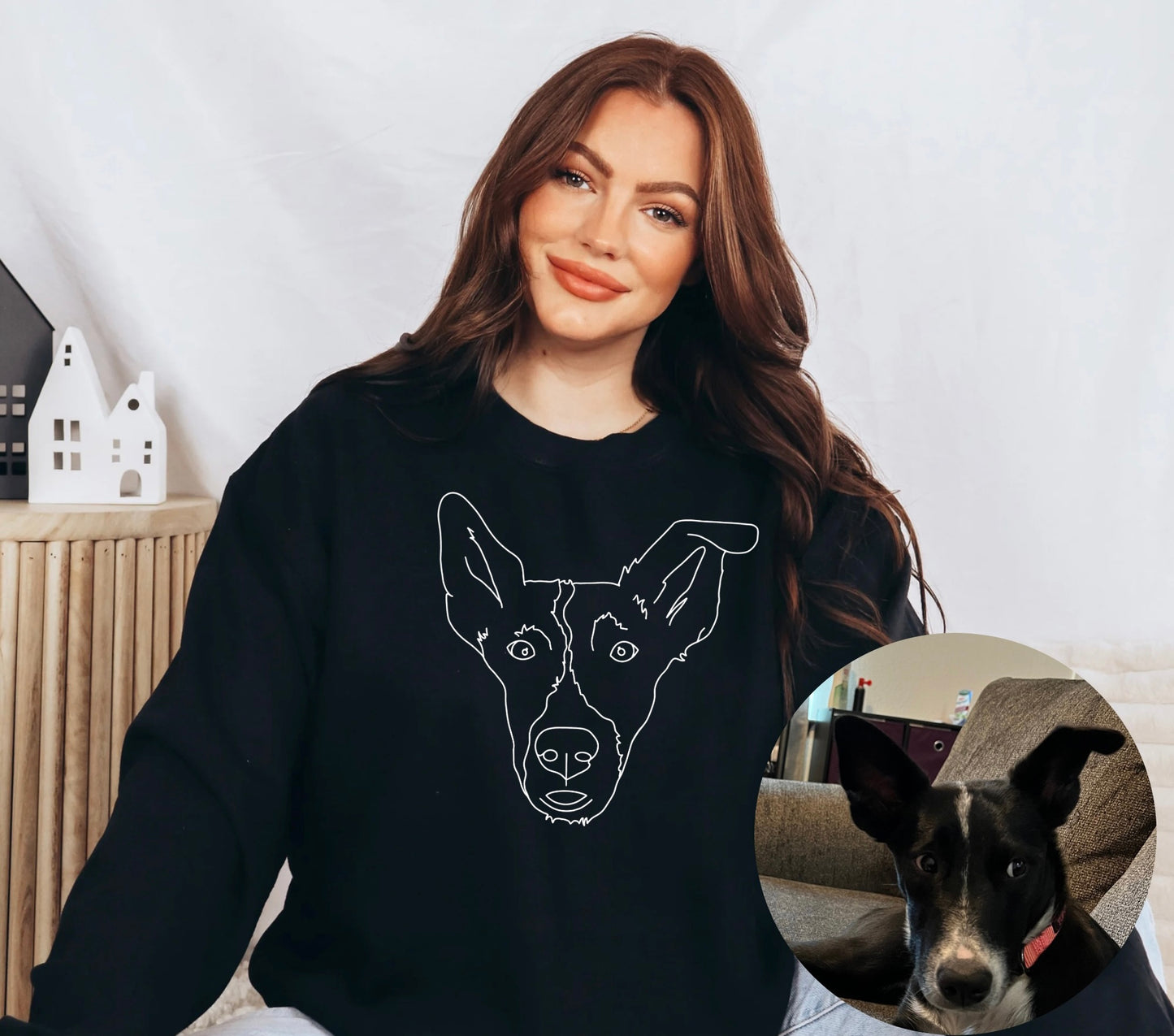 Custom Pet Portrait Crewneck