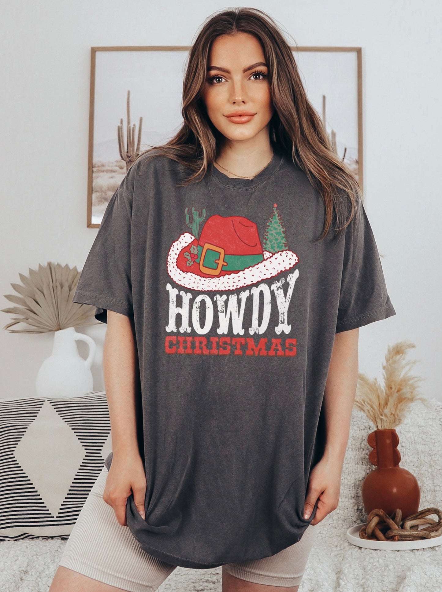 Howdy Christmas Santa Tee