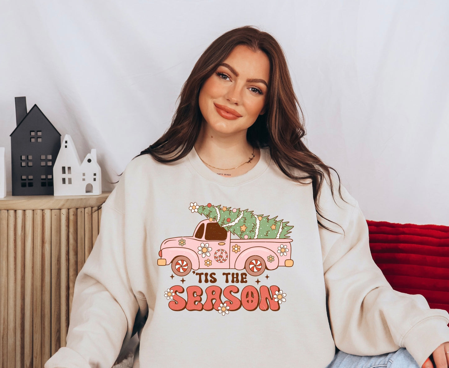 Tis’ The Season Groovy Crewneck