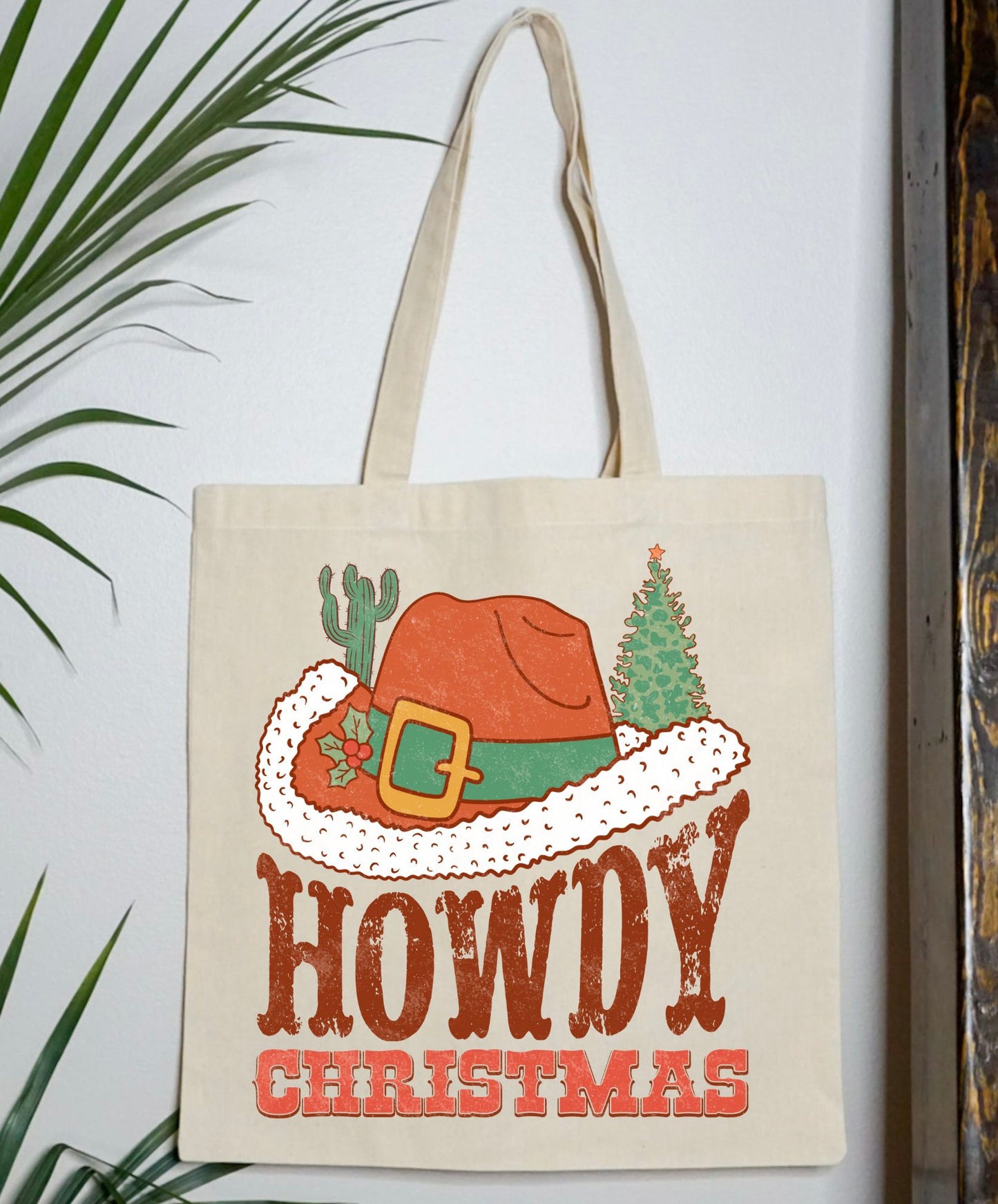 Howdy Christmas Santa Tote