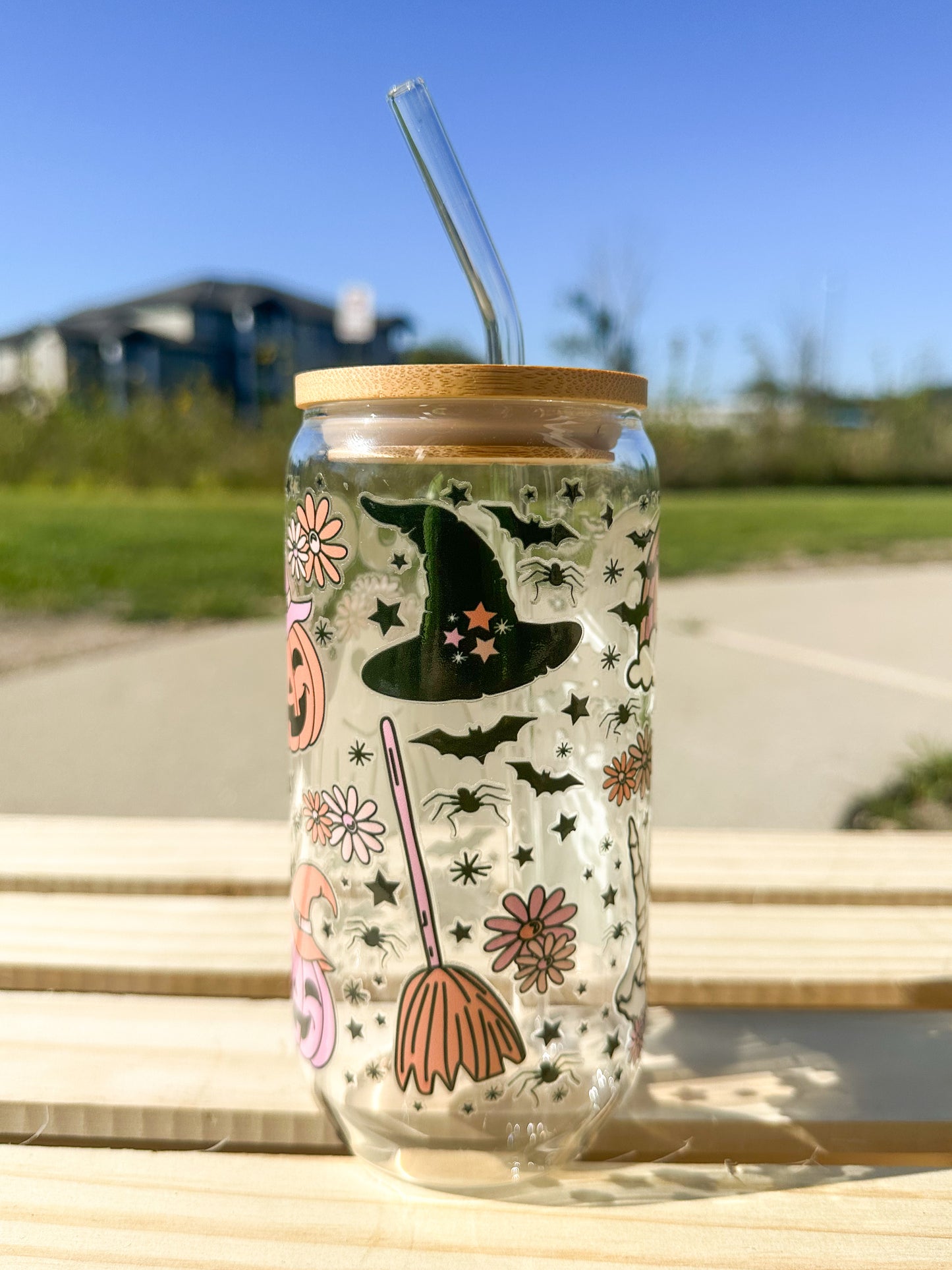 Boo Glass Can Cup