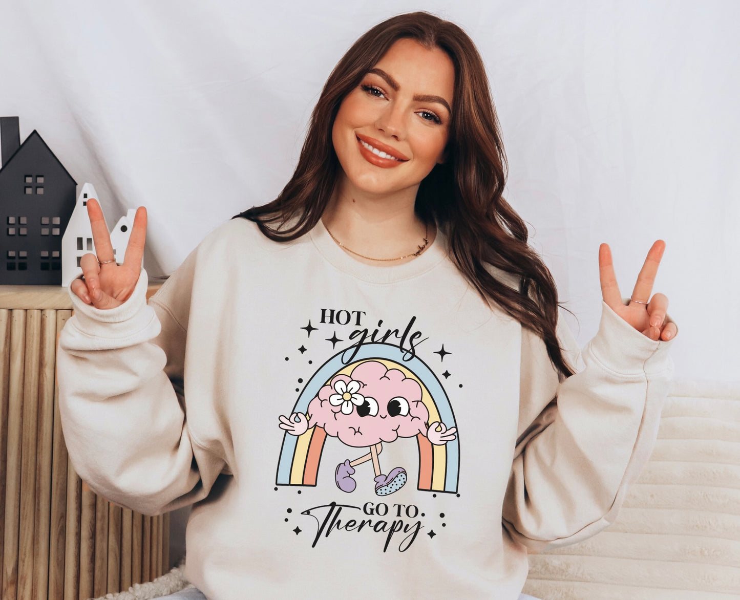 Hot Girls Go To Therapy Crewneck