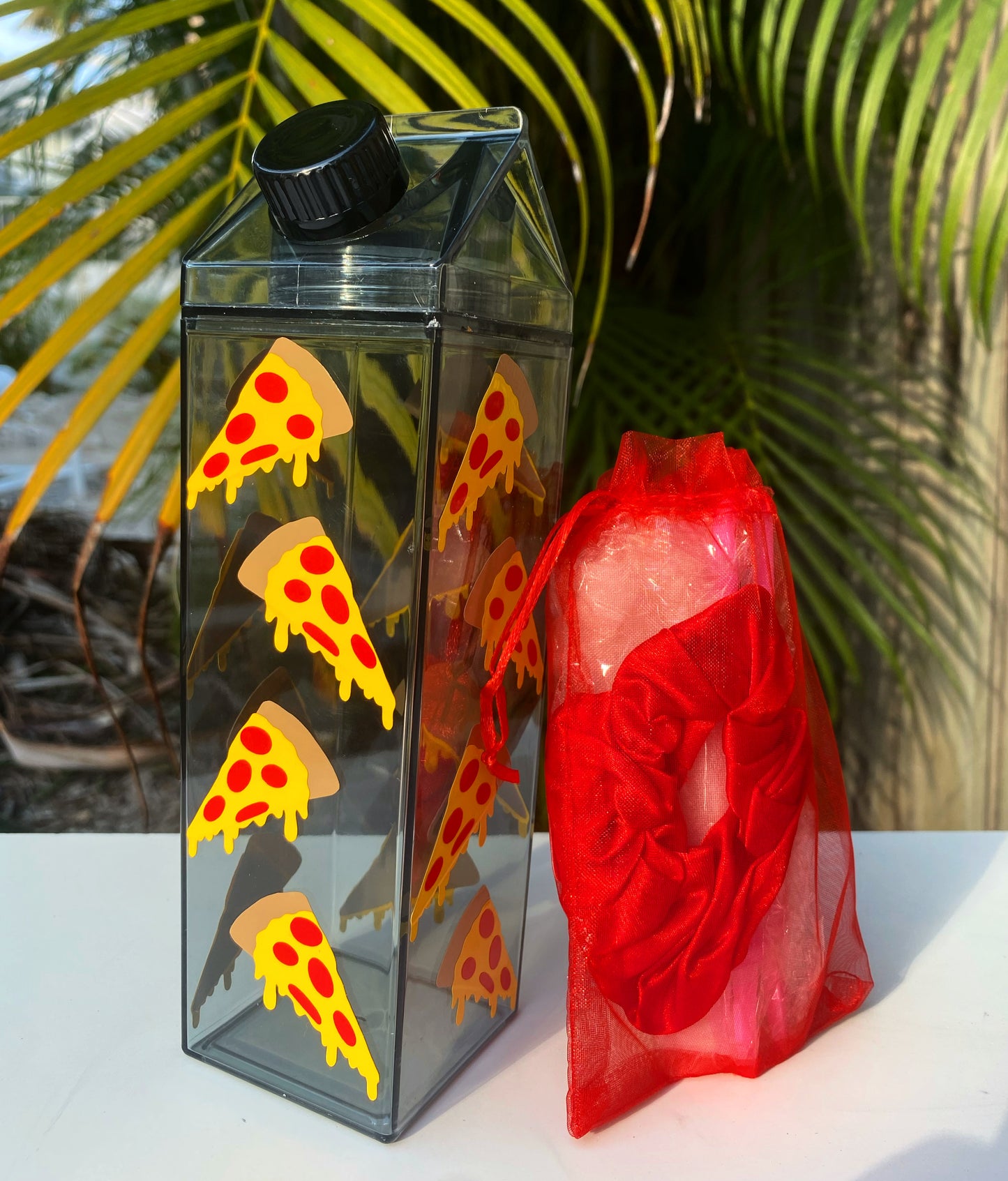 Custom Milk Carton Bottle Set