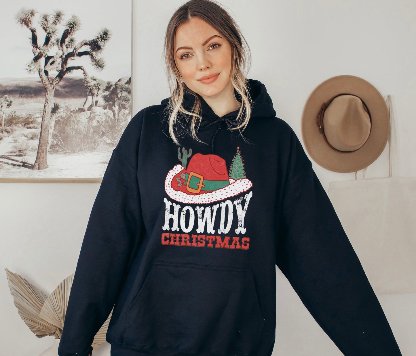 Howdy Christmas Santa Hoodie