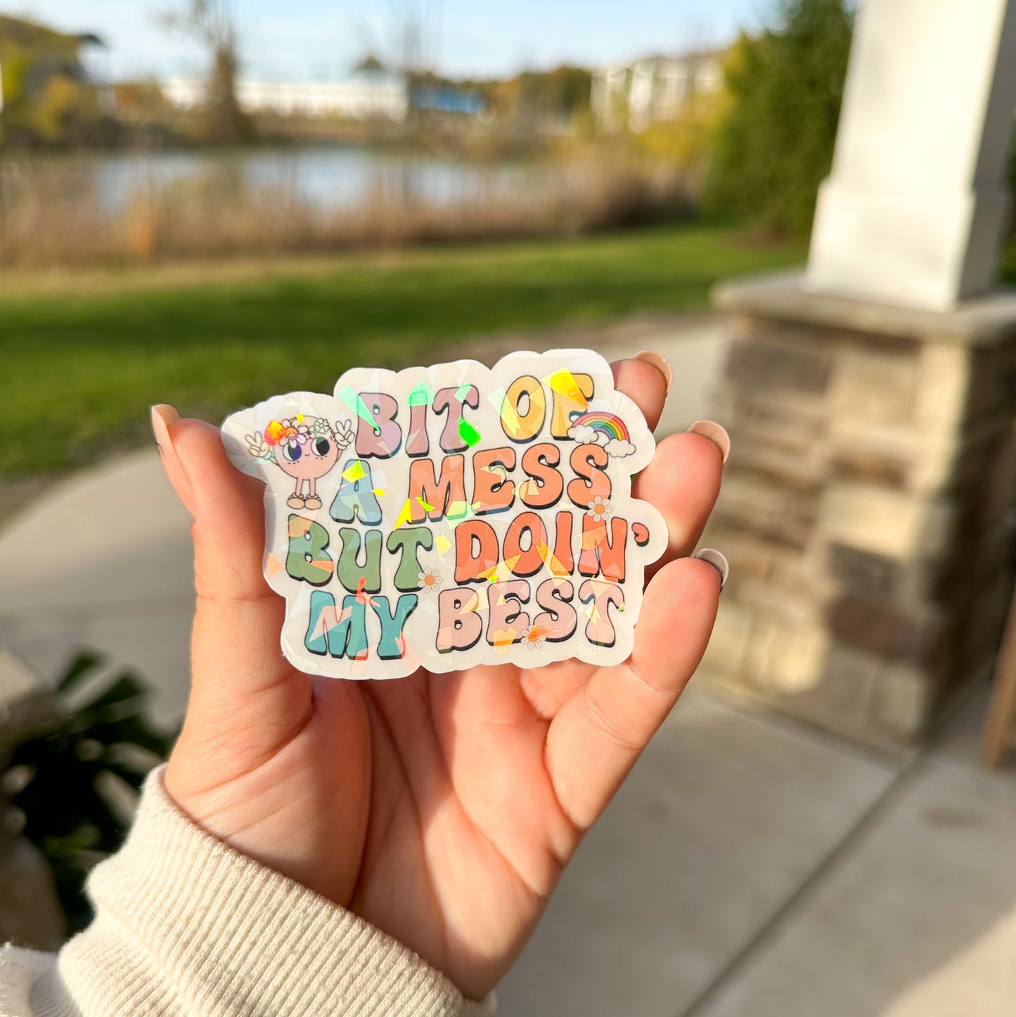 Doin My Best Sticker