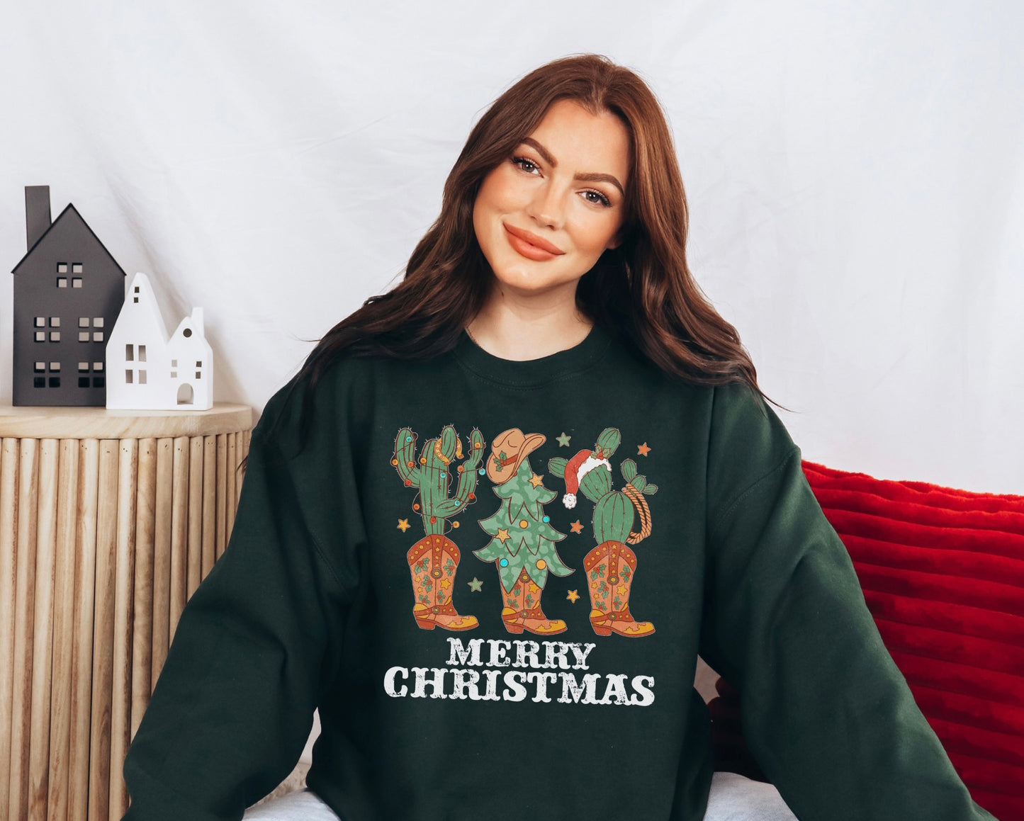 Merry Christmas Cowboy Crewneck