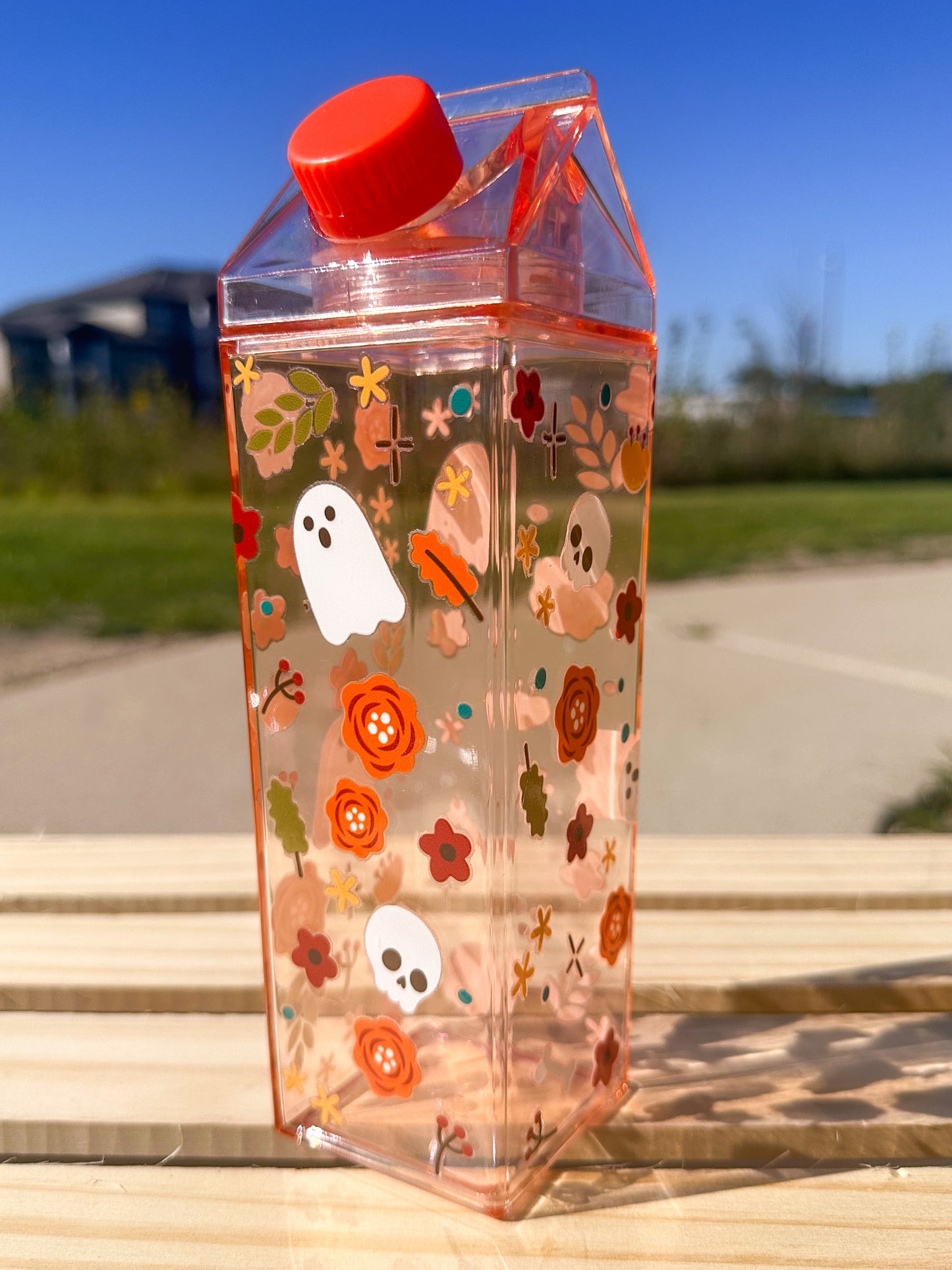 Spooky Szn Milk Carton Bottle Set
