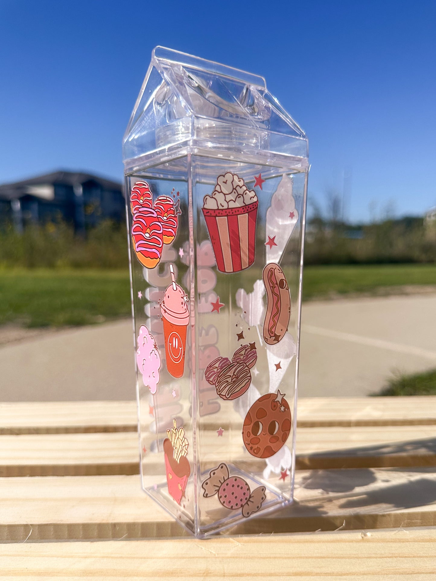 Snacks Milk Carton Bottle Set