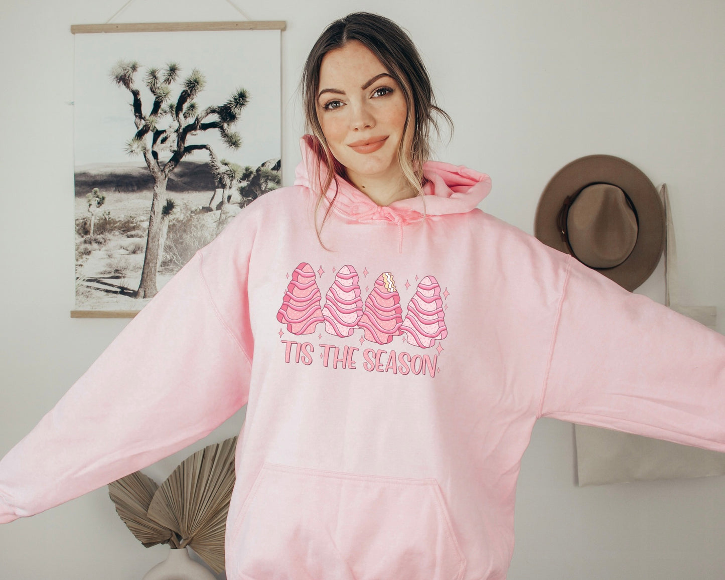 Pink Tis’ The Season Hoodie