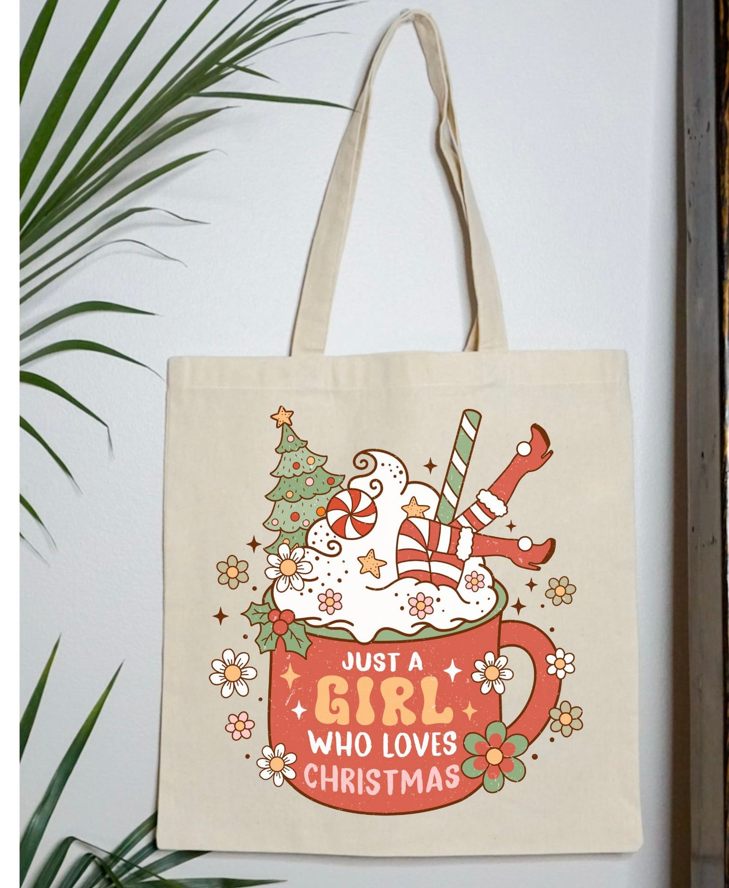 Girl Who Loves Xmas Tote