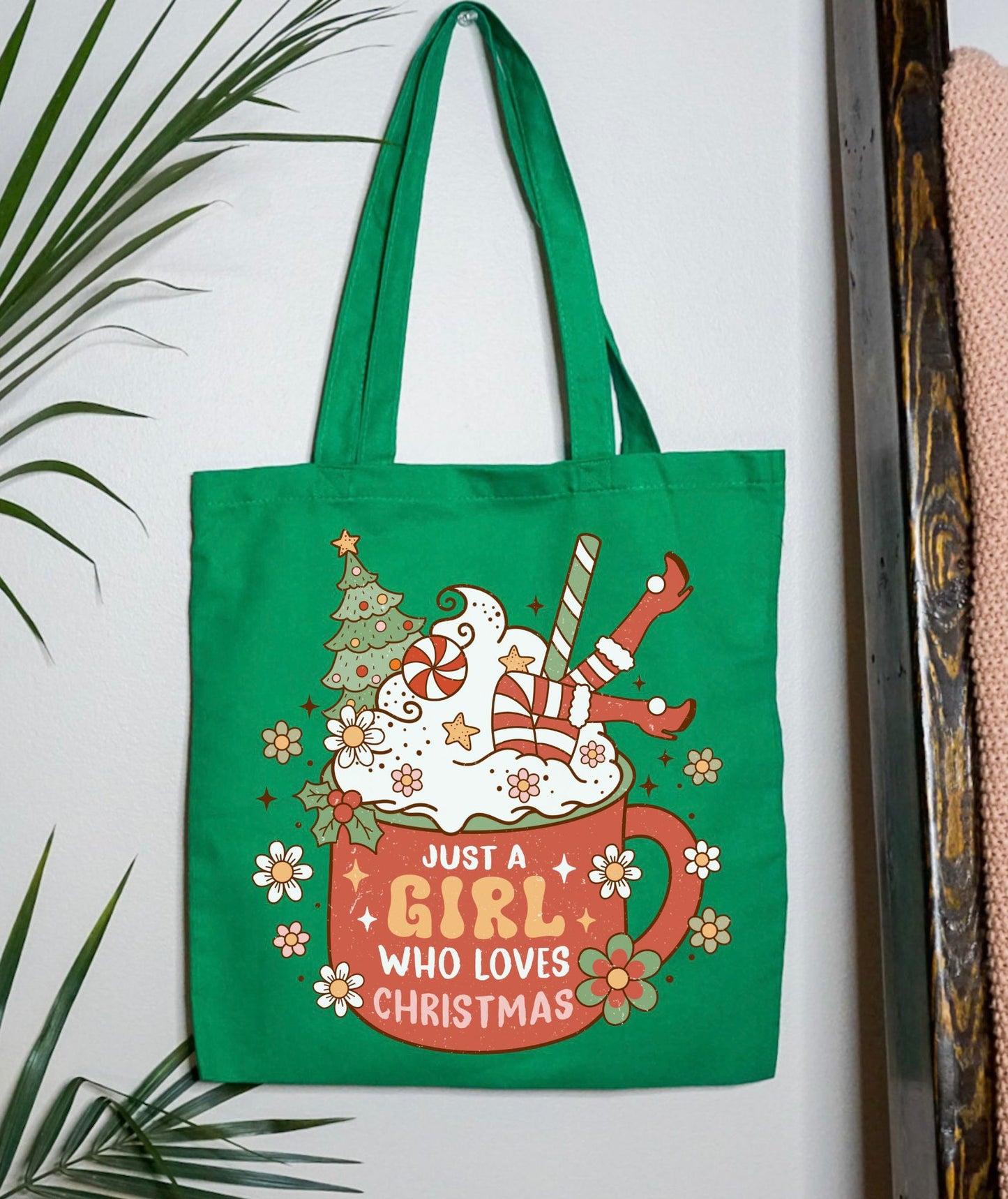 Girl Who Loves Xmas Tote
