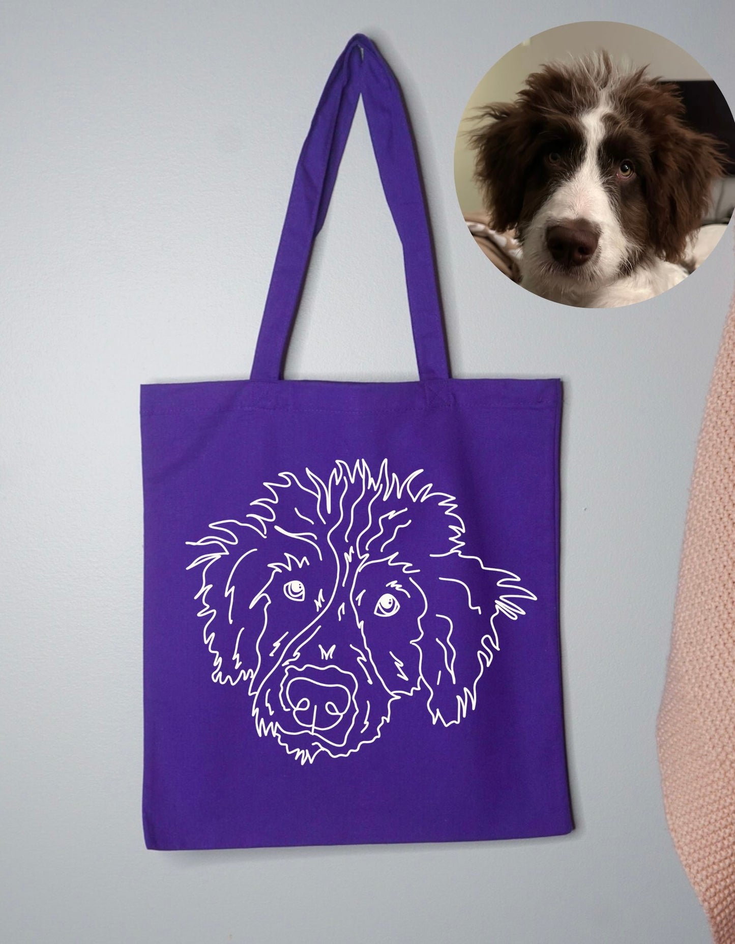 Custom Pet Portrait Tote