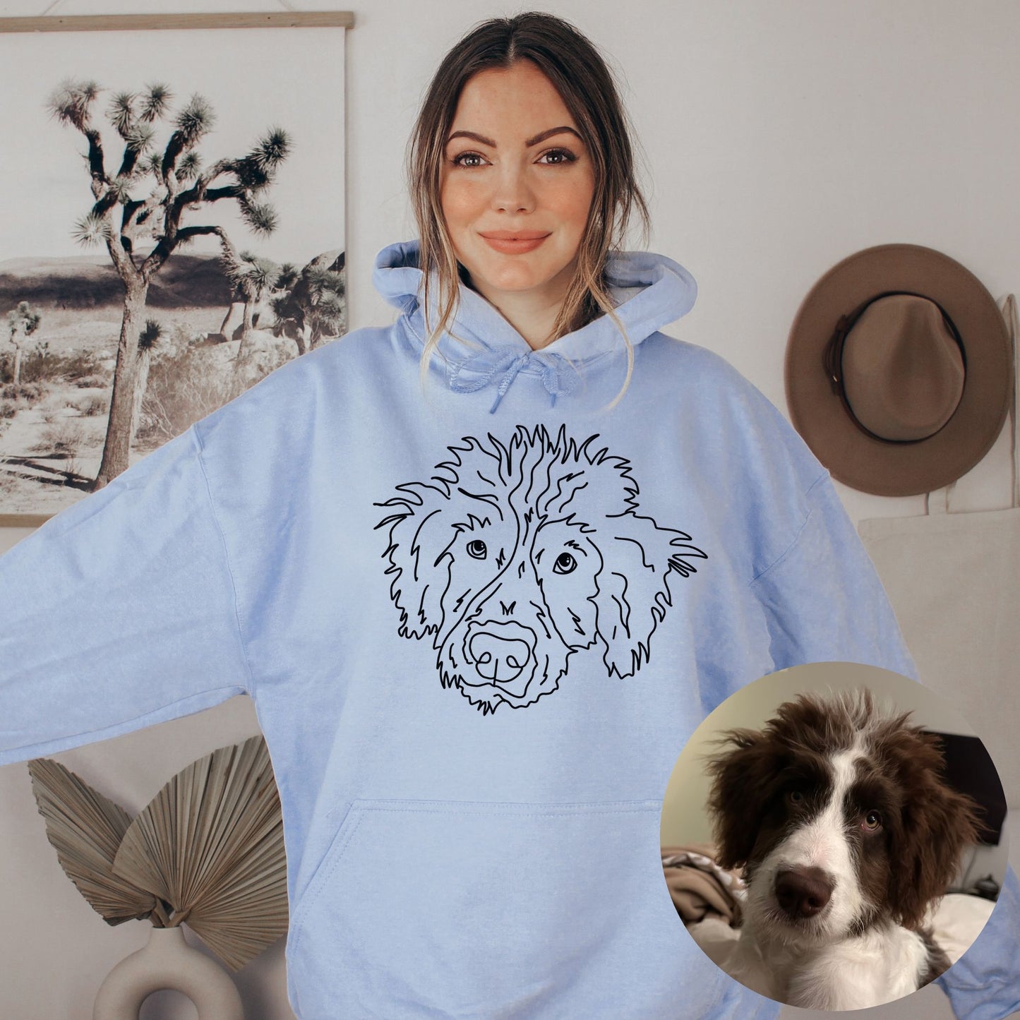 Custom Pet Portrait Hoodie
