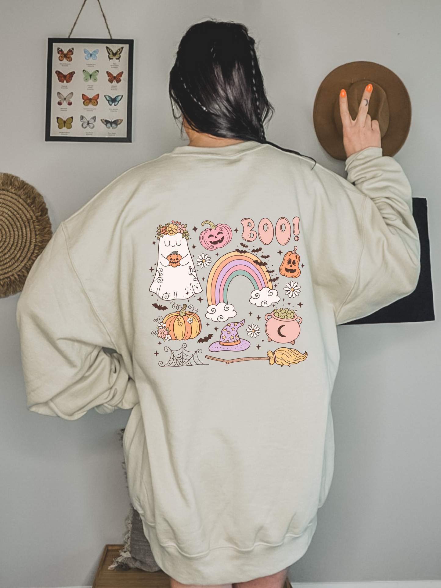 Stay Spooky Rainbow Crewneck