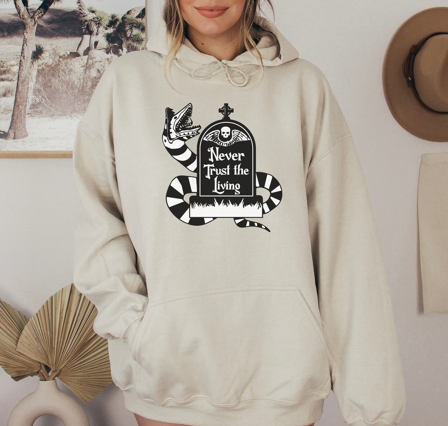 Never Trust The Living Hoodie