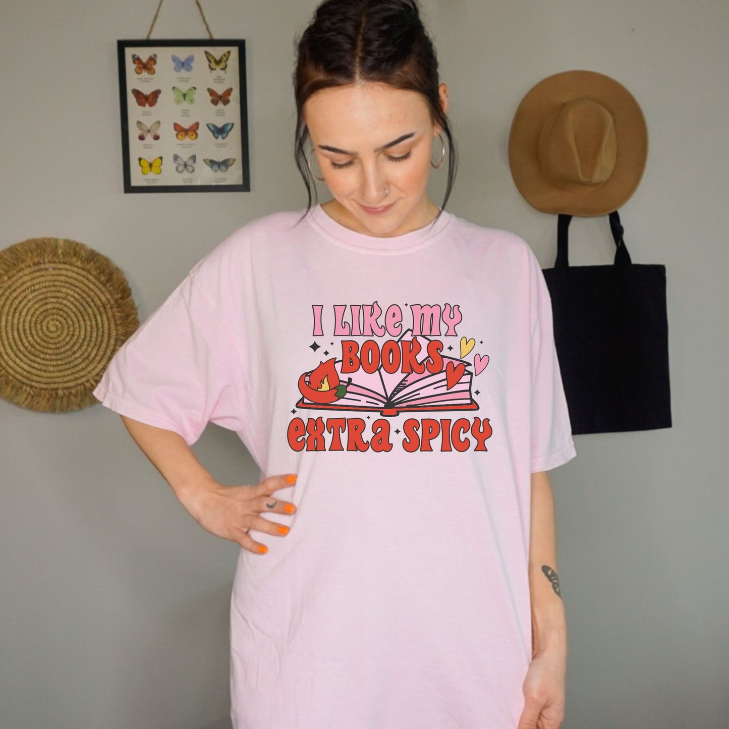 I Like My Books Extra Spicy Tee