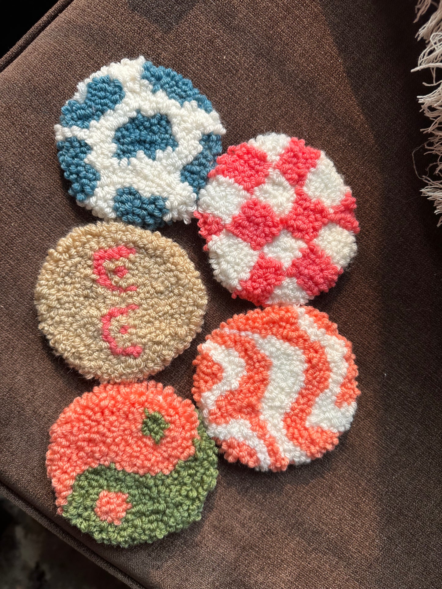 Punch Needle Coasters