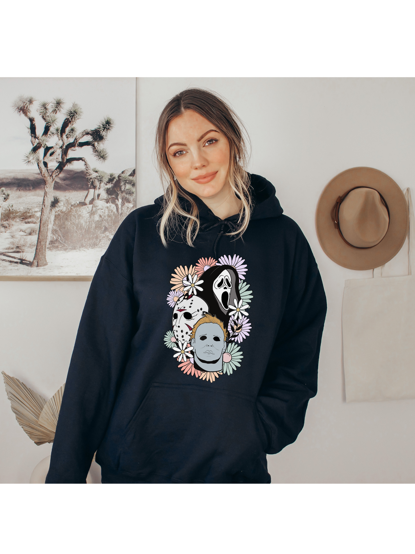 Floral Horror Hoodie