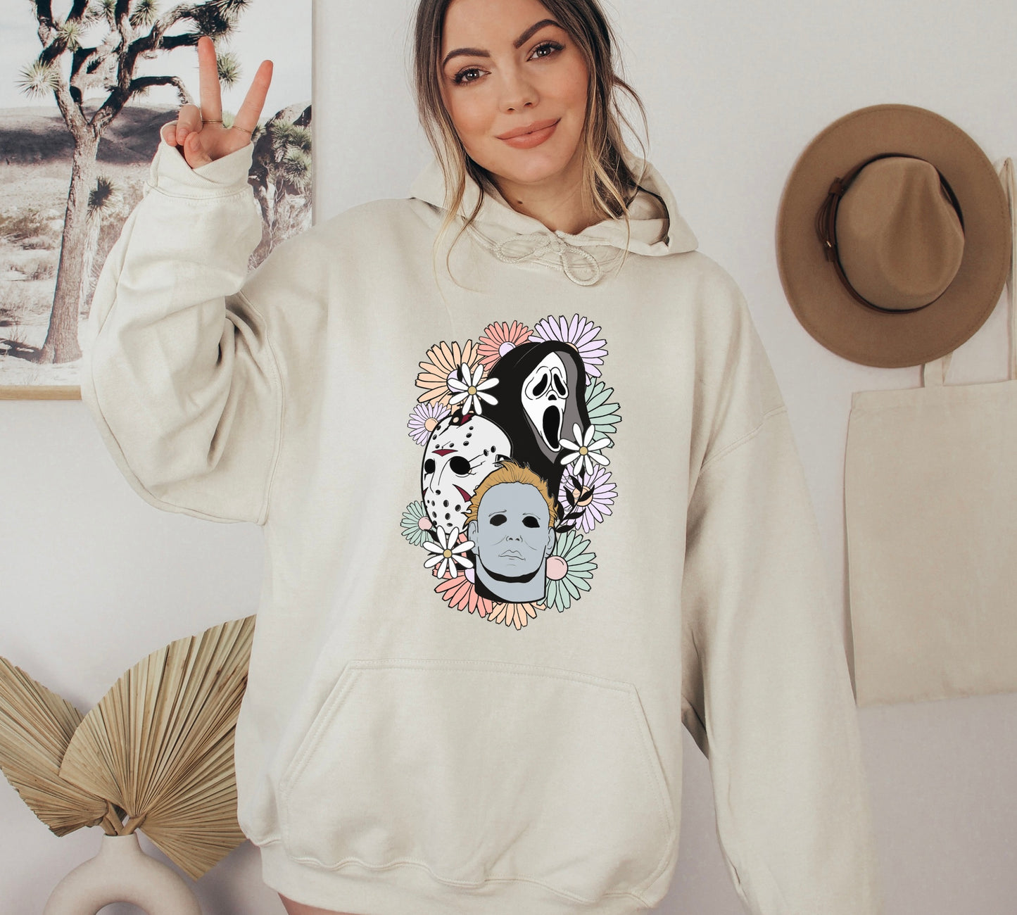 Floral Horror Hoodie
