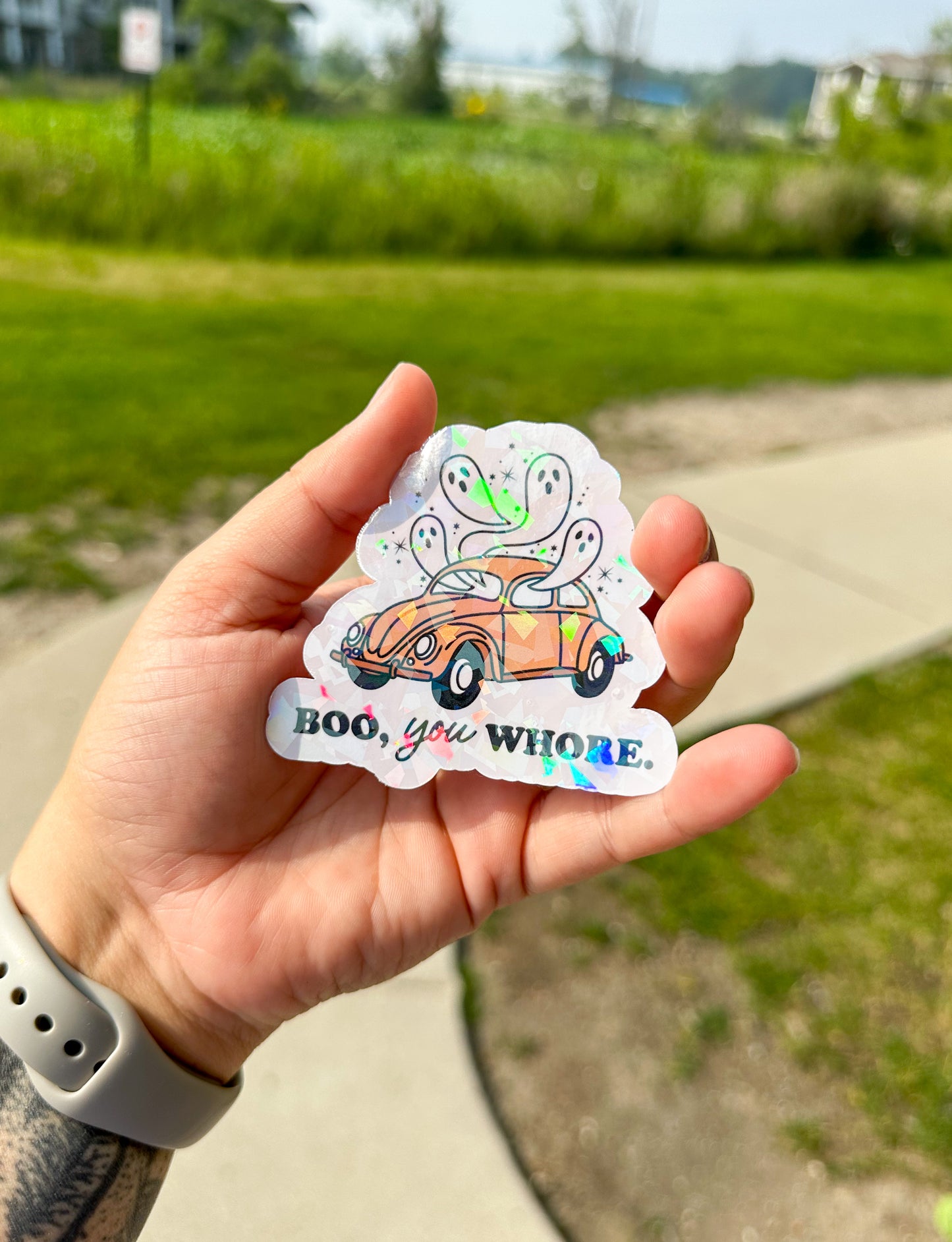 Boo, You Whore Sticker