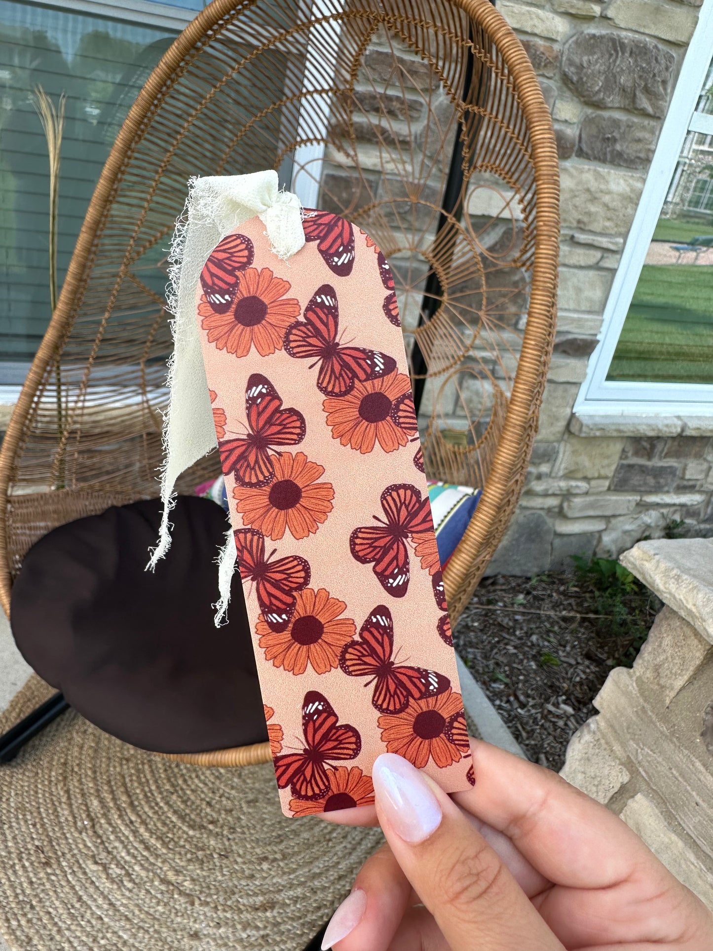 Flower Butterfly Bookmark