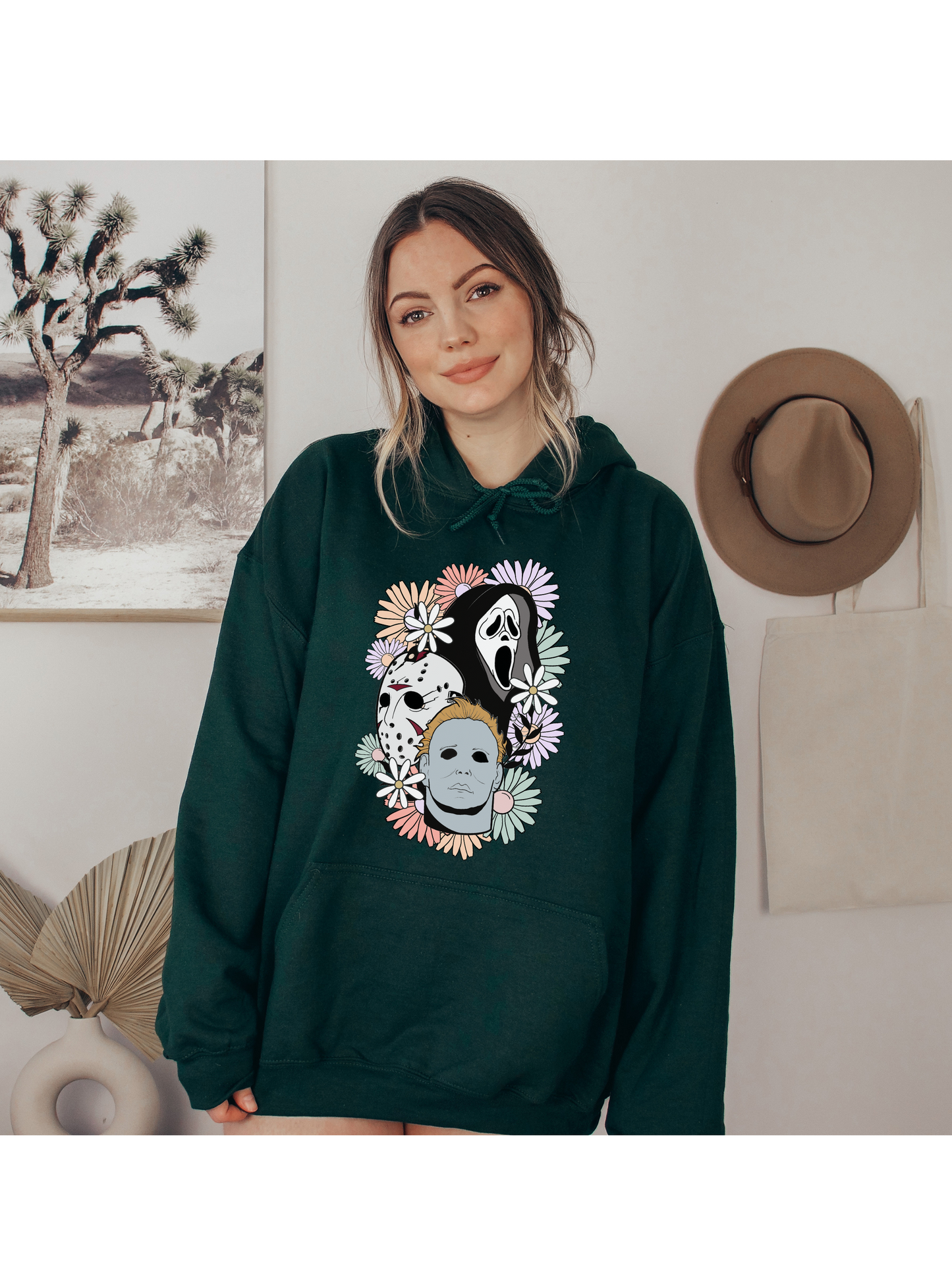 Floral Horror Hoodie