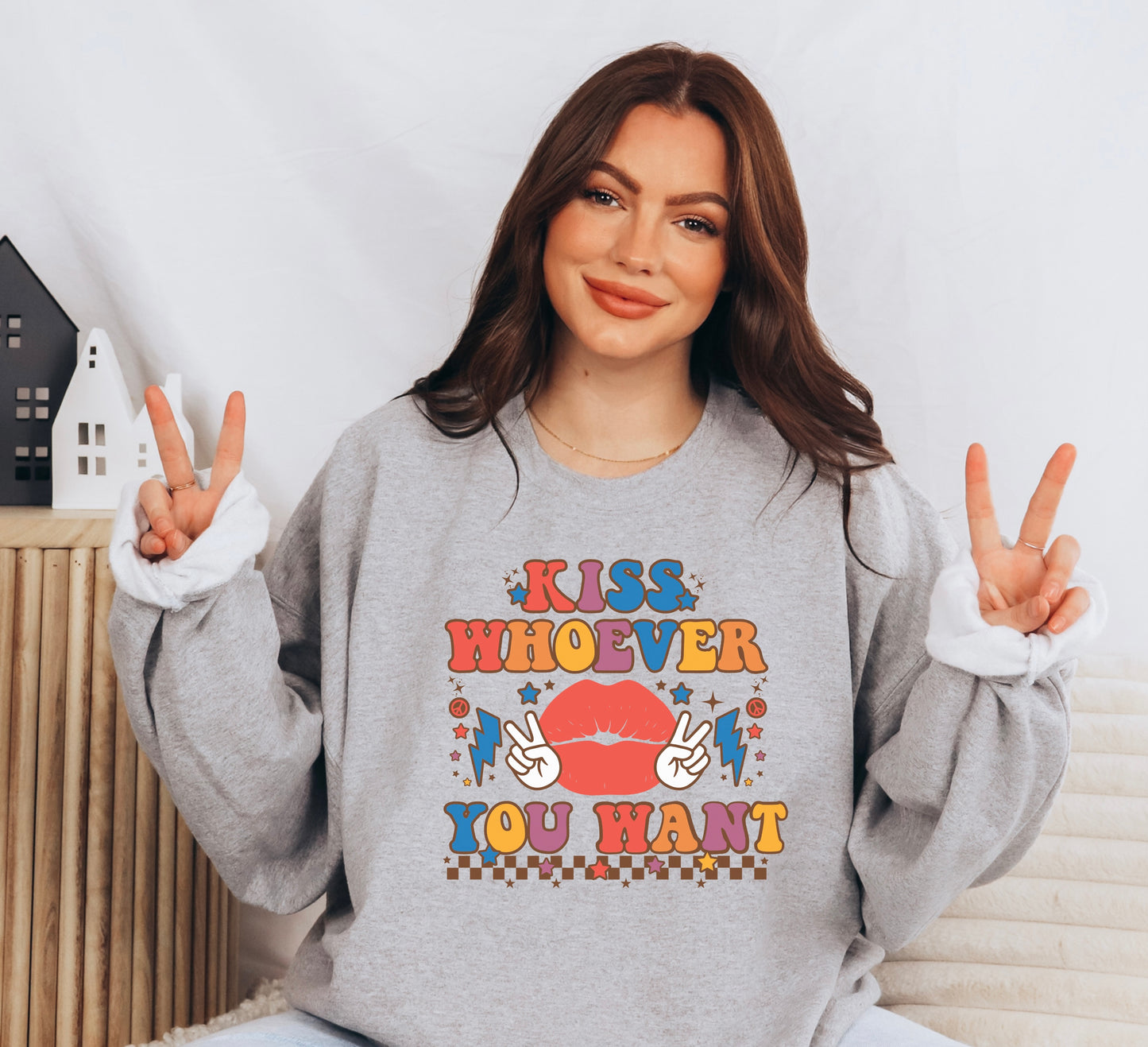 Kiss Whoever You Want Crewneck