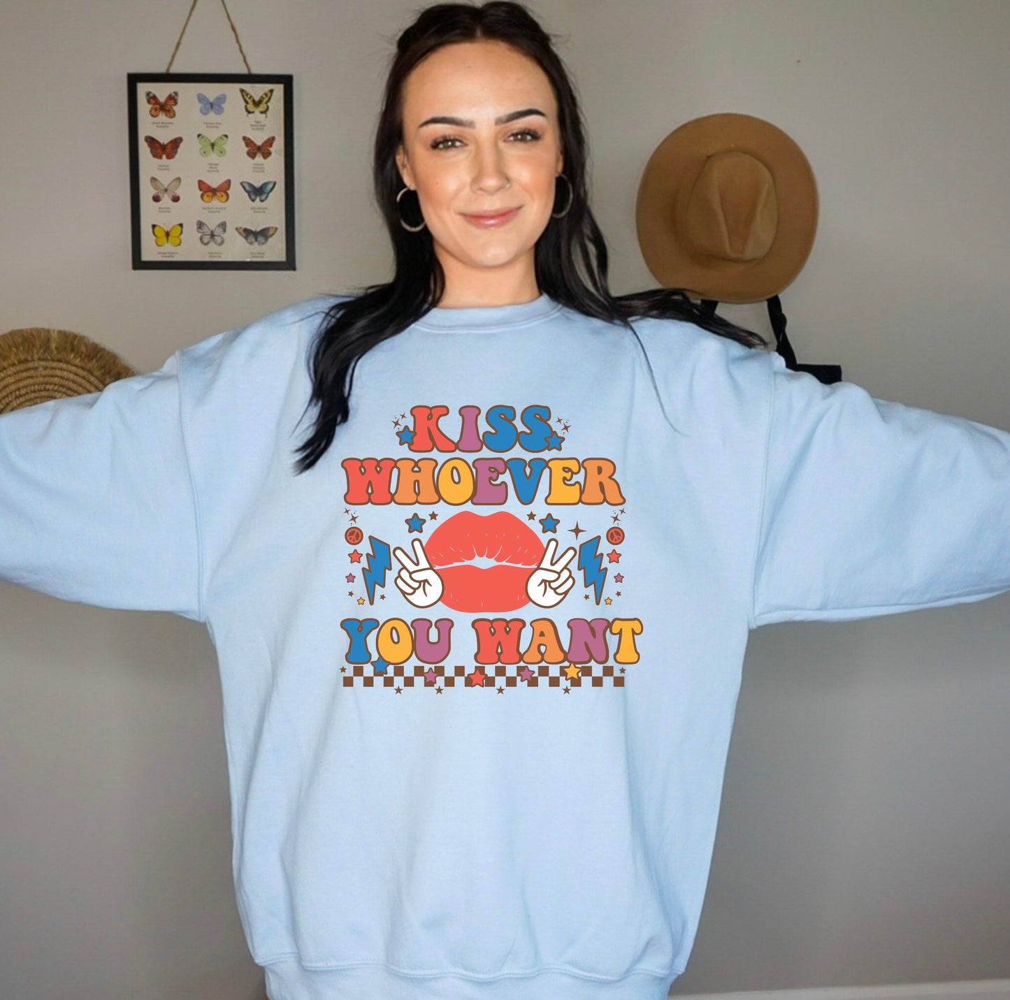 Kiss Whoever You Want Crewneck