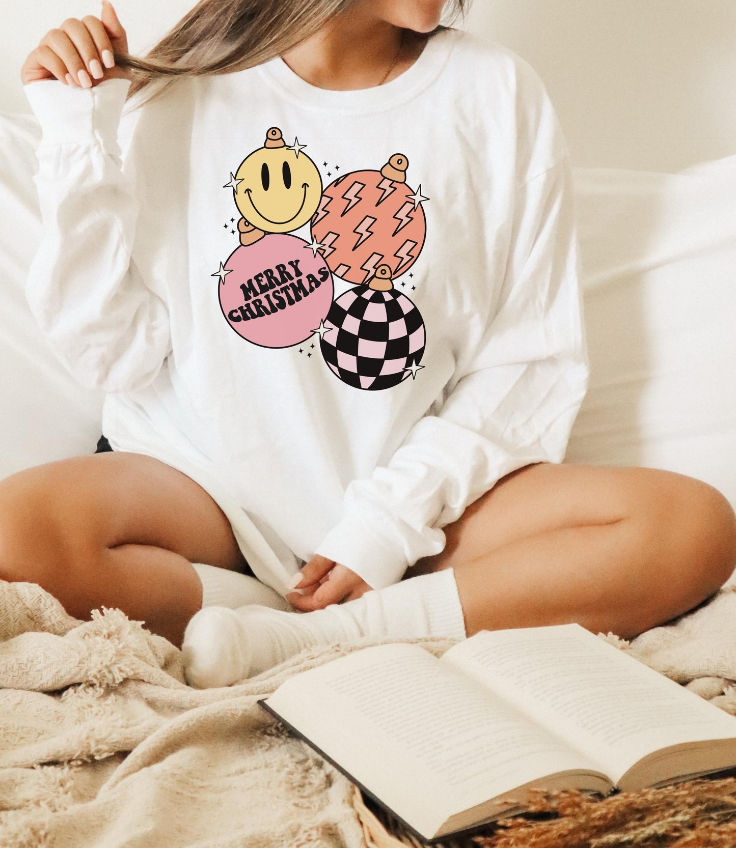 Merry Xmas Ornament Long Sleeve