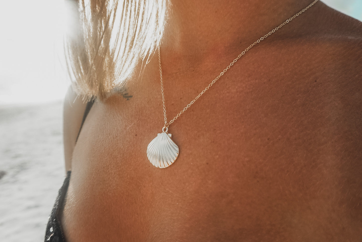 Gold Seashell Necklace