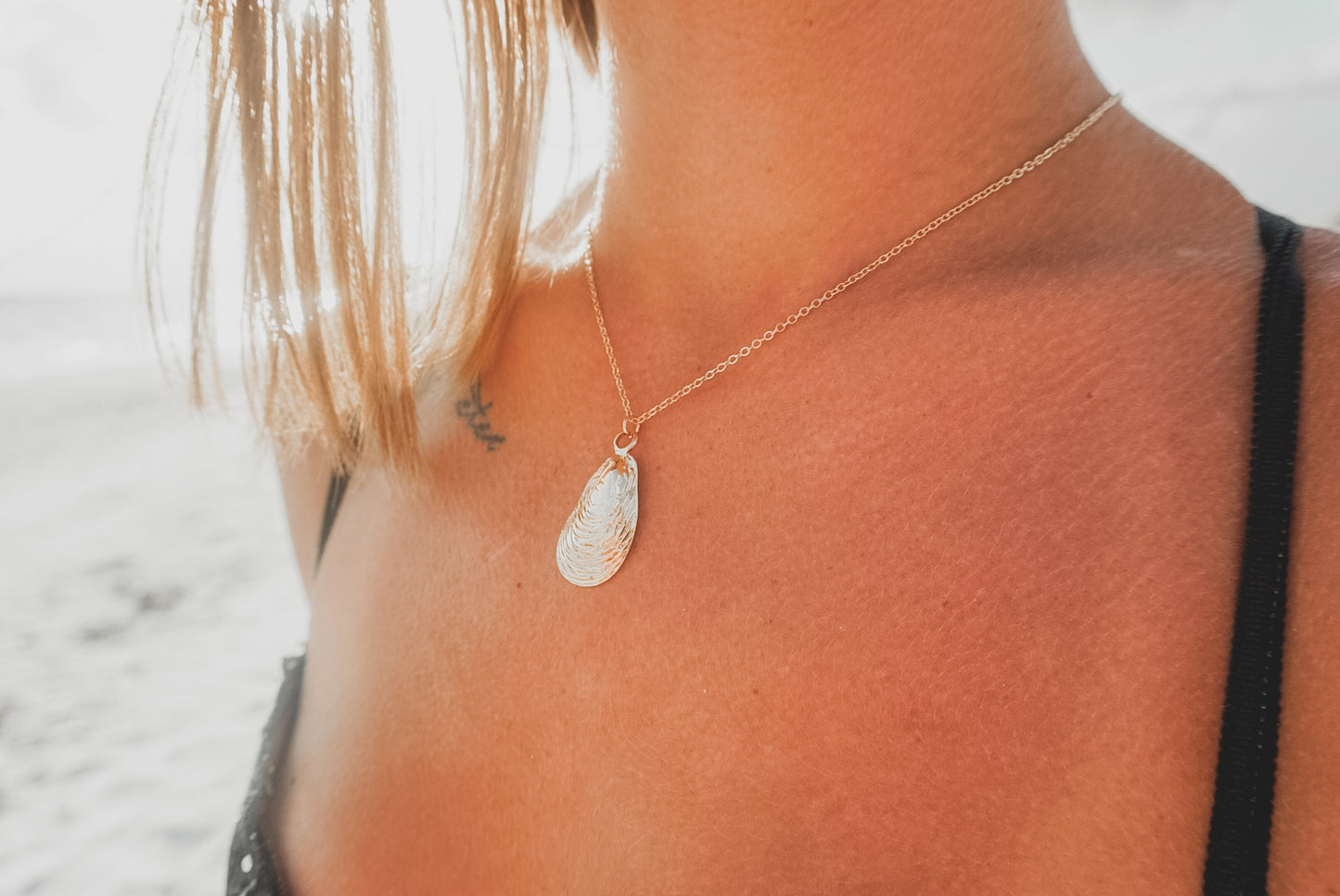 Gold Seashell Necklace