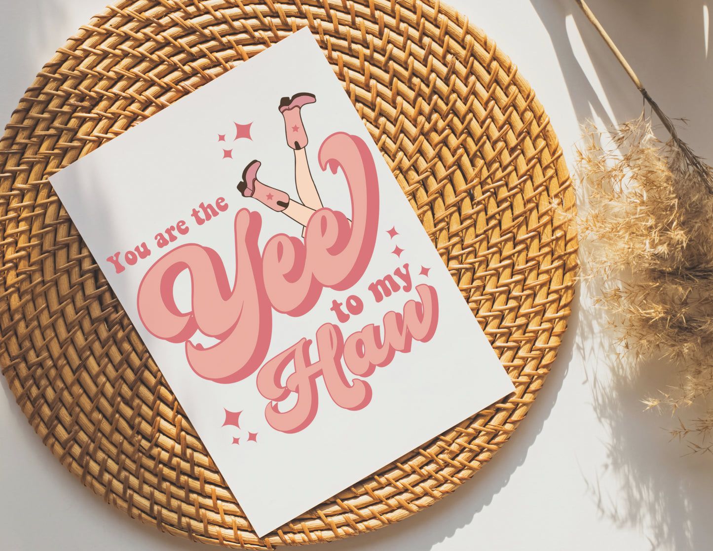 Yee Haw Mini Valentines Card