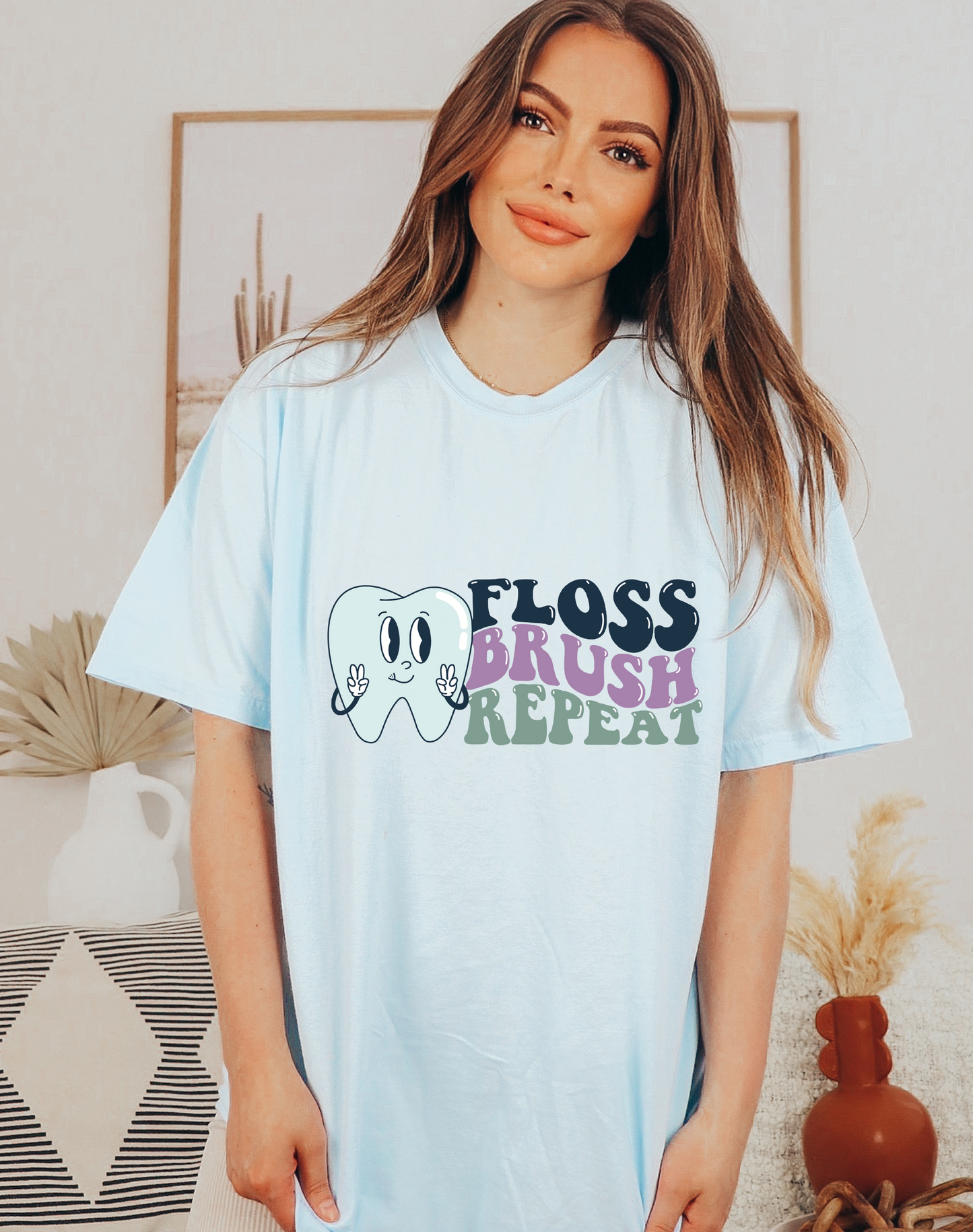 Floss Brush Repeat Tee