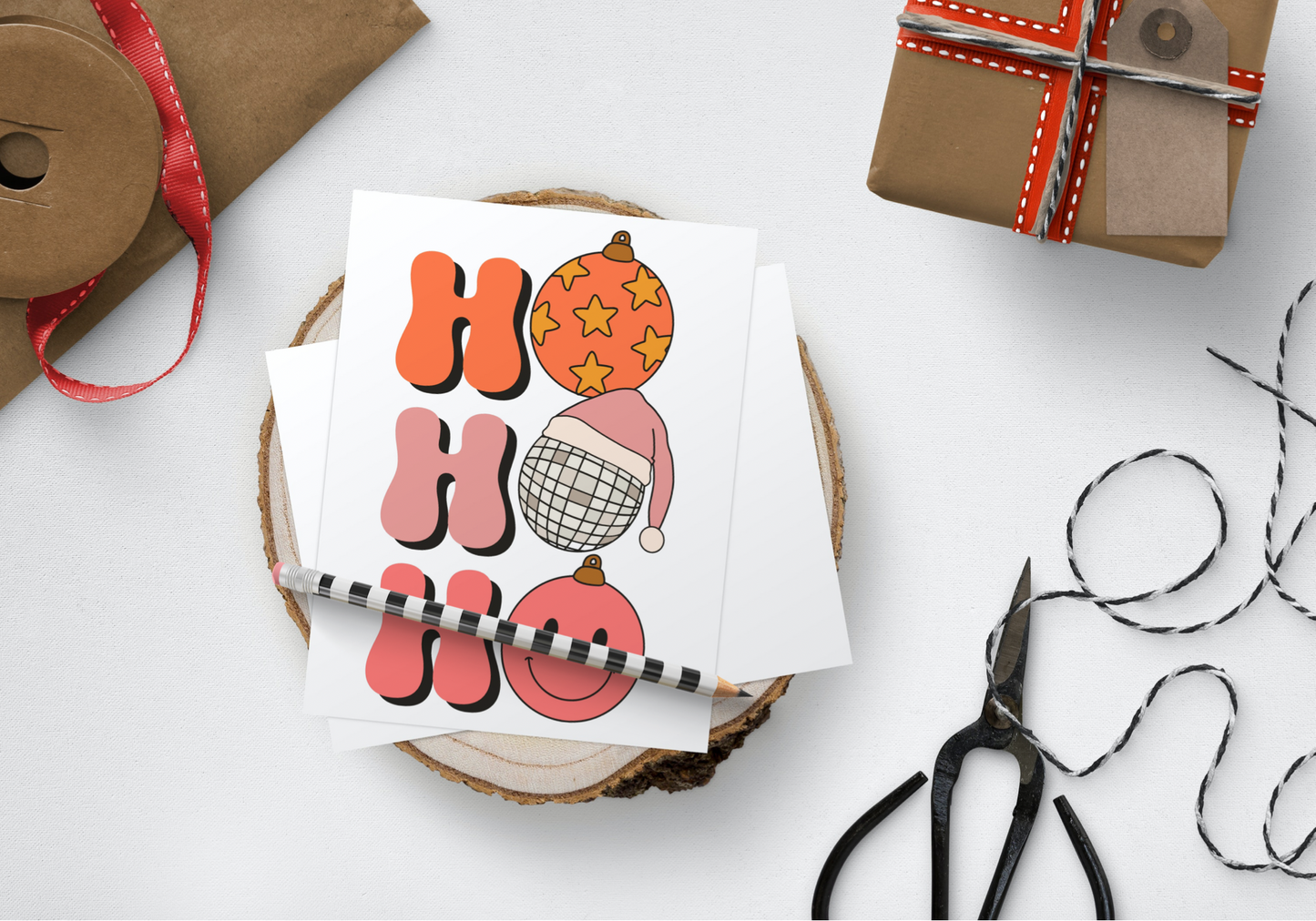 Ho Ho Ho Mini Christmas Card