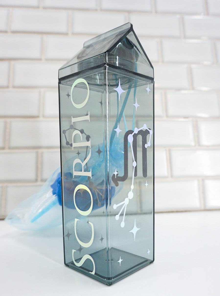 Holographic Astrology Black Milk Carton Bottle Set