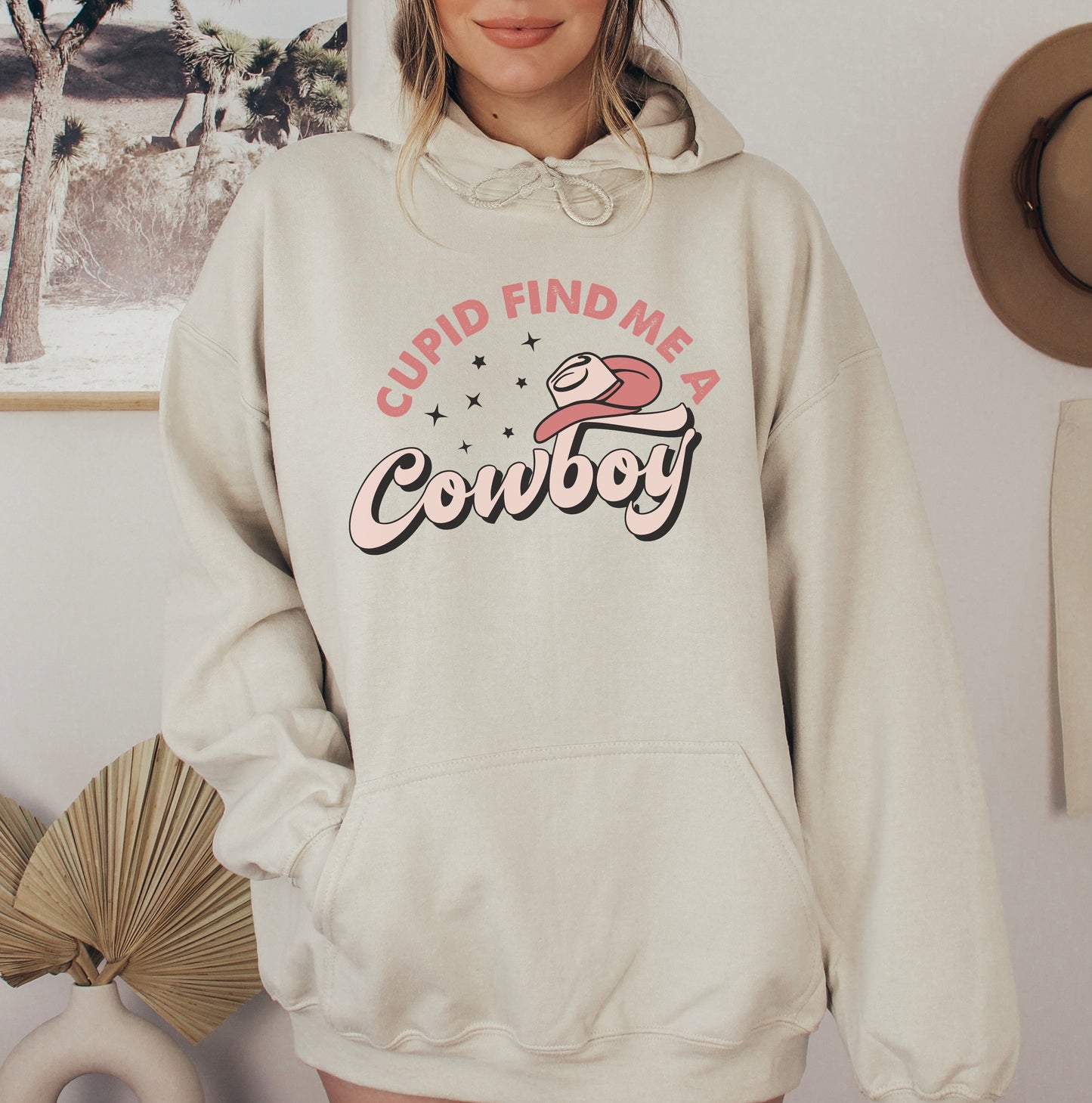 Cupid, Find Me a Cowboy Hoodie
