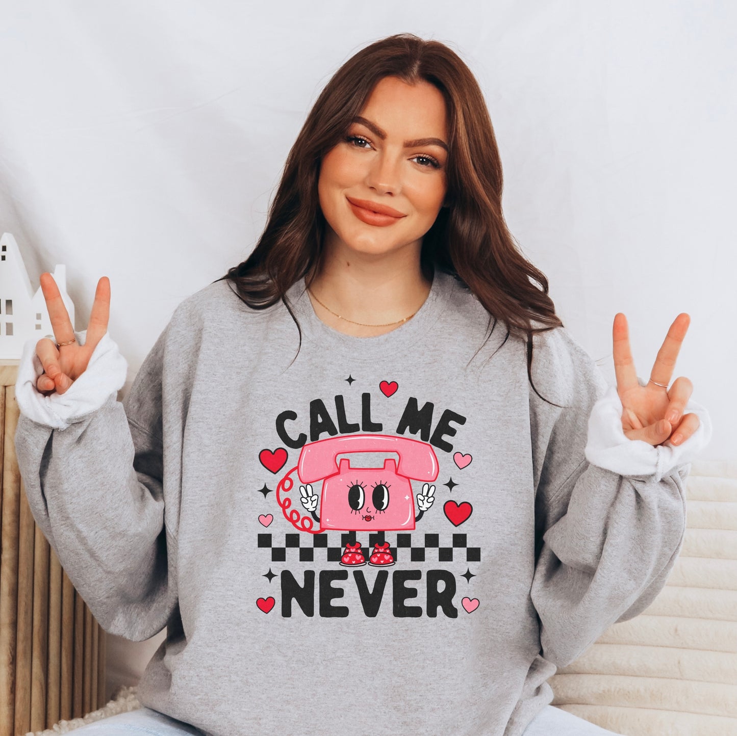 Call Me Never Crewneck