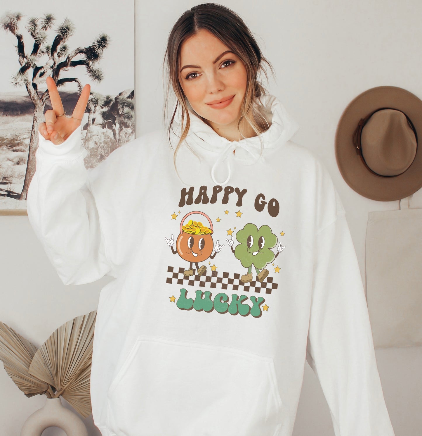 Happy Go Lucky Hoodie
